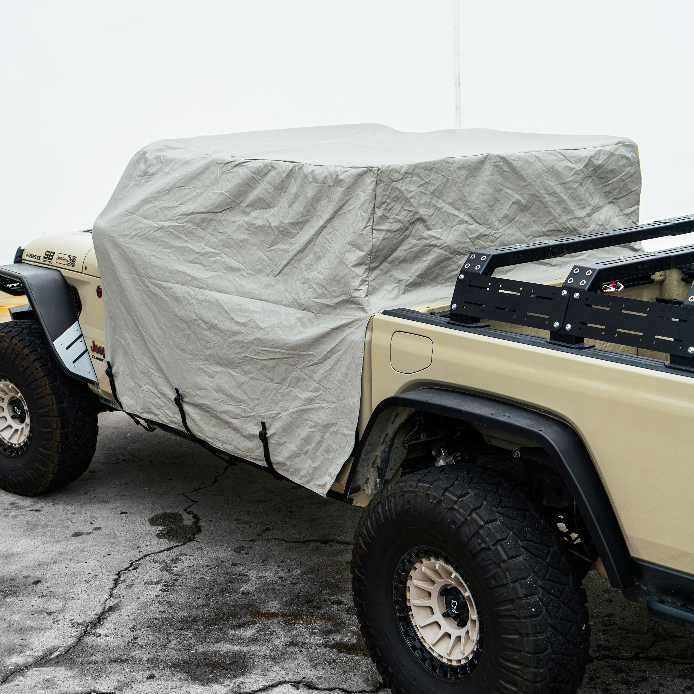 Cab Cover w/ Door Flaps – Gray (20+ JT) view 2