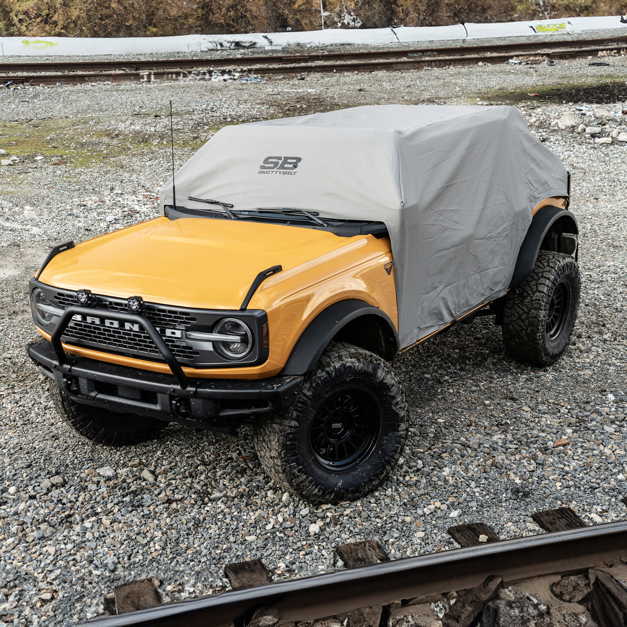 Cab Cover w/ Door Flaps – Gray (21+ Bronco 2-Door)