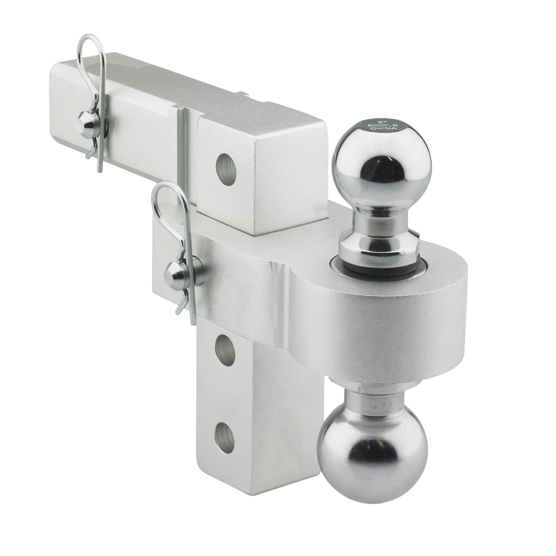 6″ Adjustable Aluminum Drop Hitch – 2″ & 2 5/16″ Ball