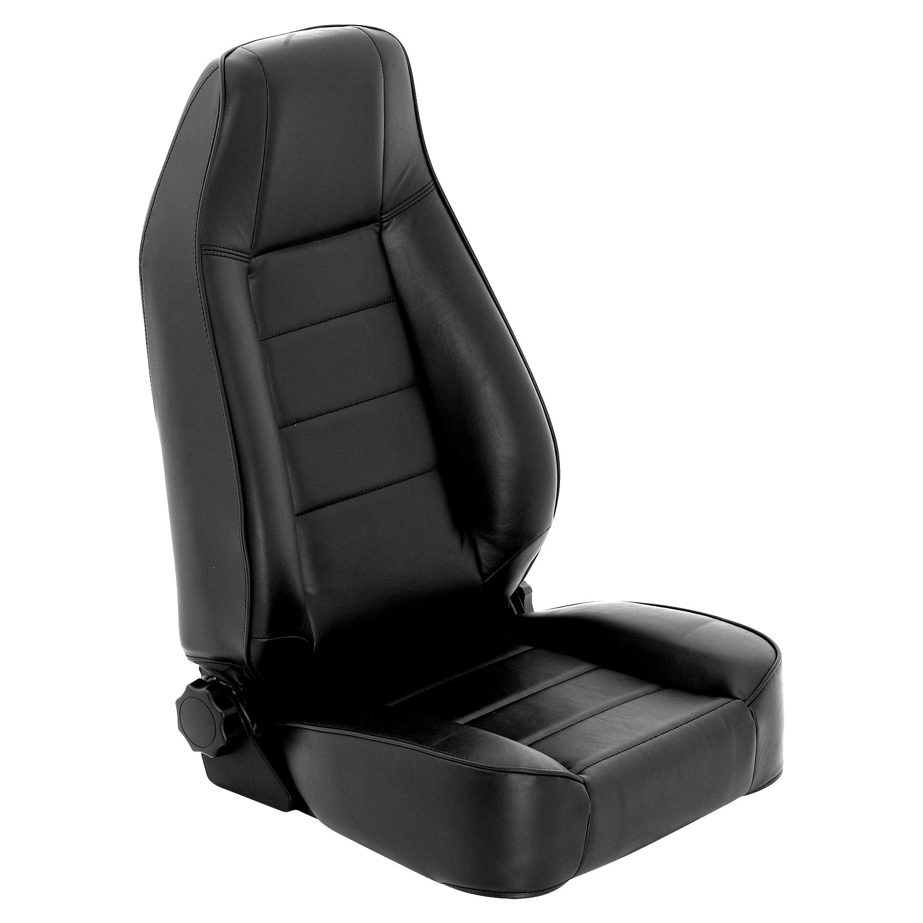 Factory Style Replacement Front Seat w/ Recliner – Vinyl Black (76-02 Jeep CJ/YJ/TJ)