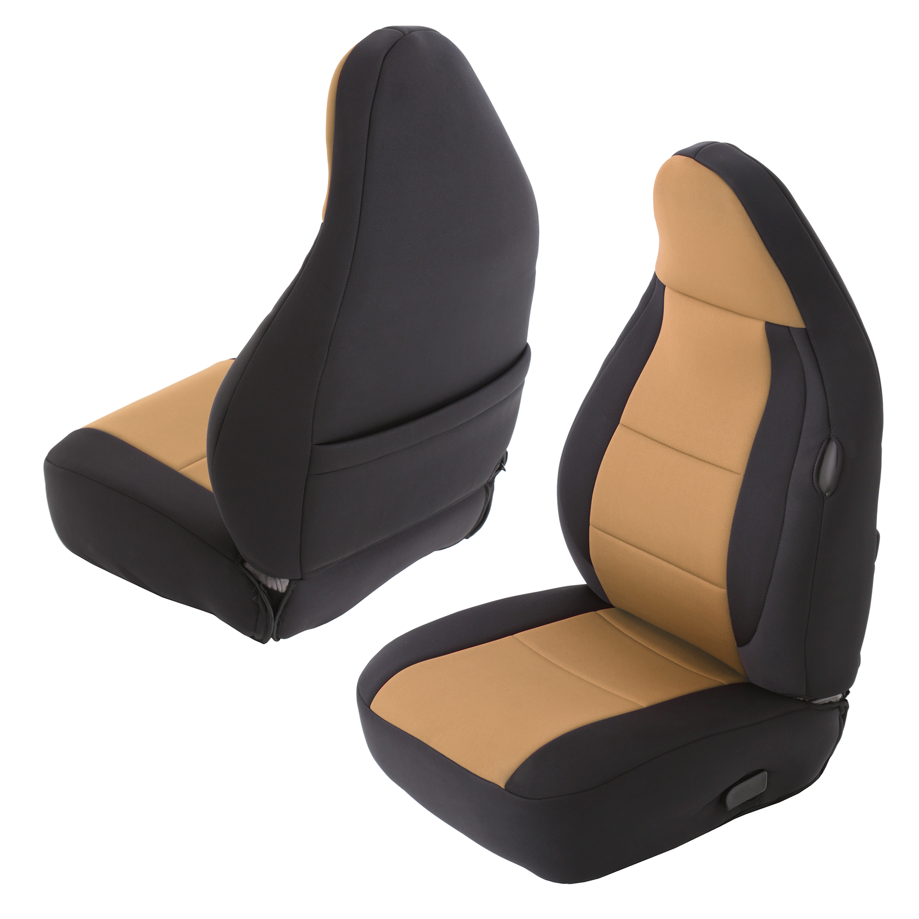 Neoprene Seat Cover Set Front/Rear – Tan (03-06 TJ) – view 2