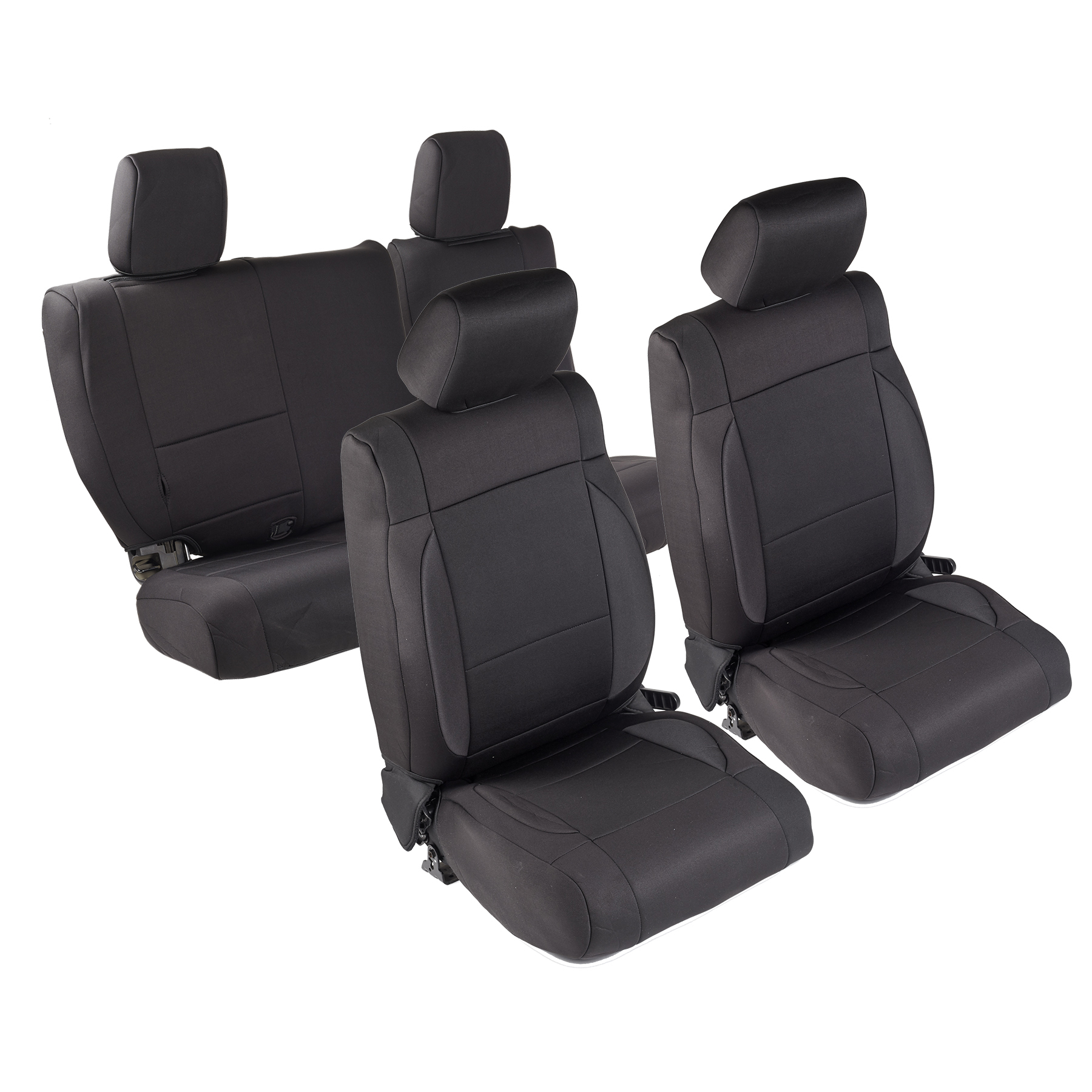 Neoprene Seat Cover Set Front/Rear – Black (13-18 JKU)