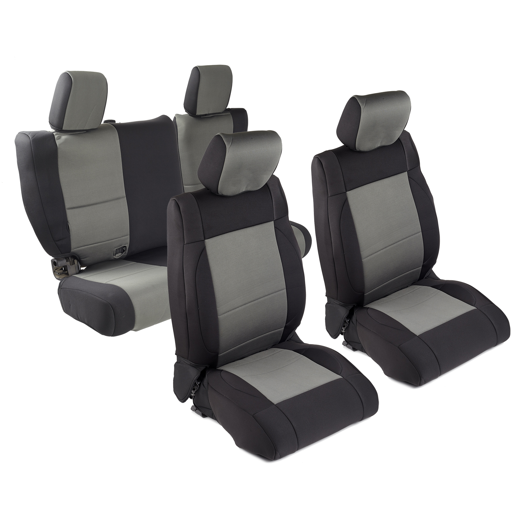 Neoprene Seat Cover Set Front/Rear – Charcoal (2007 JKU)