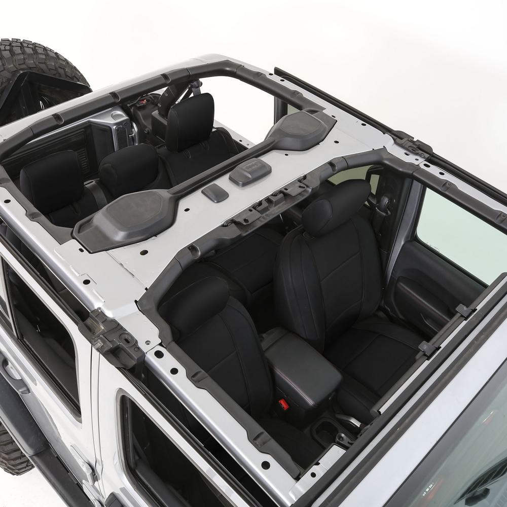 Neoprene Seat Cover Set Front/Rear – Black Gen 1 (2018+ JLU)