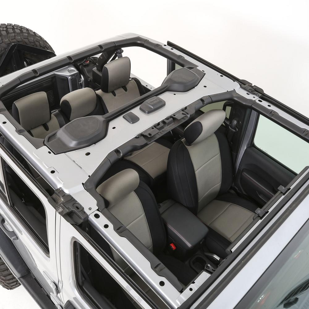 Neoprene Seat Cover Set Front/Rear – Charcoal Gen 1 (2018+ JLU)