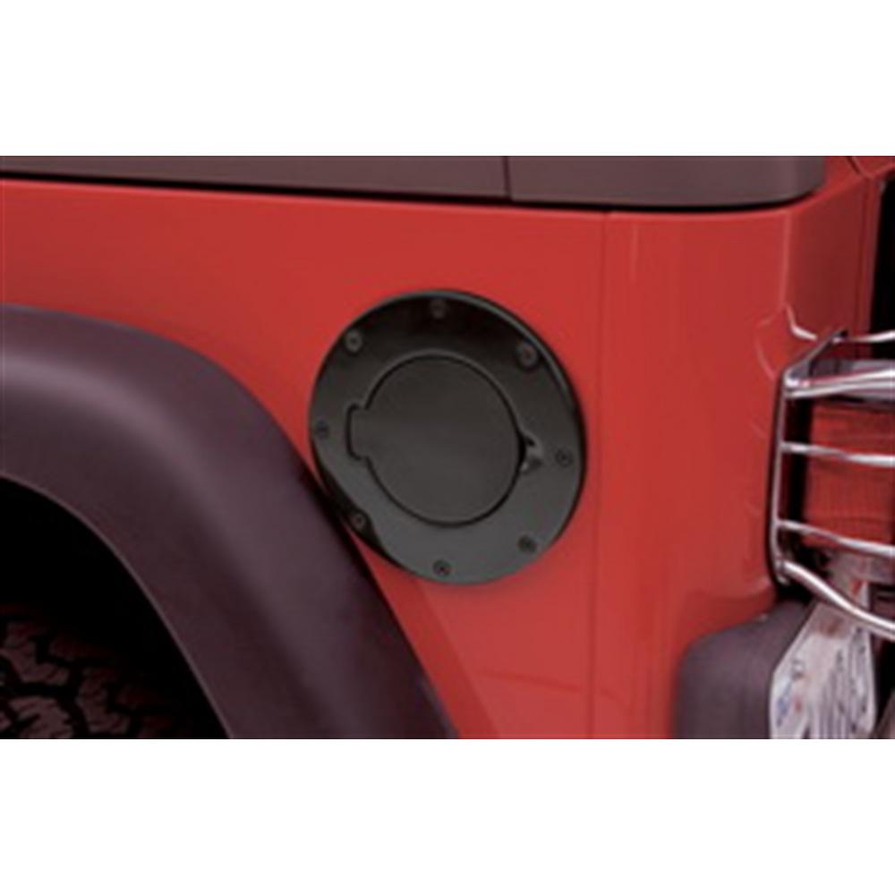 Billet Style Gas Cover – Gloss Black (97-06 TJ/LJ)