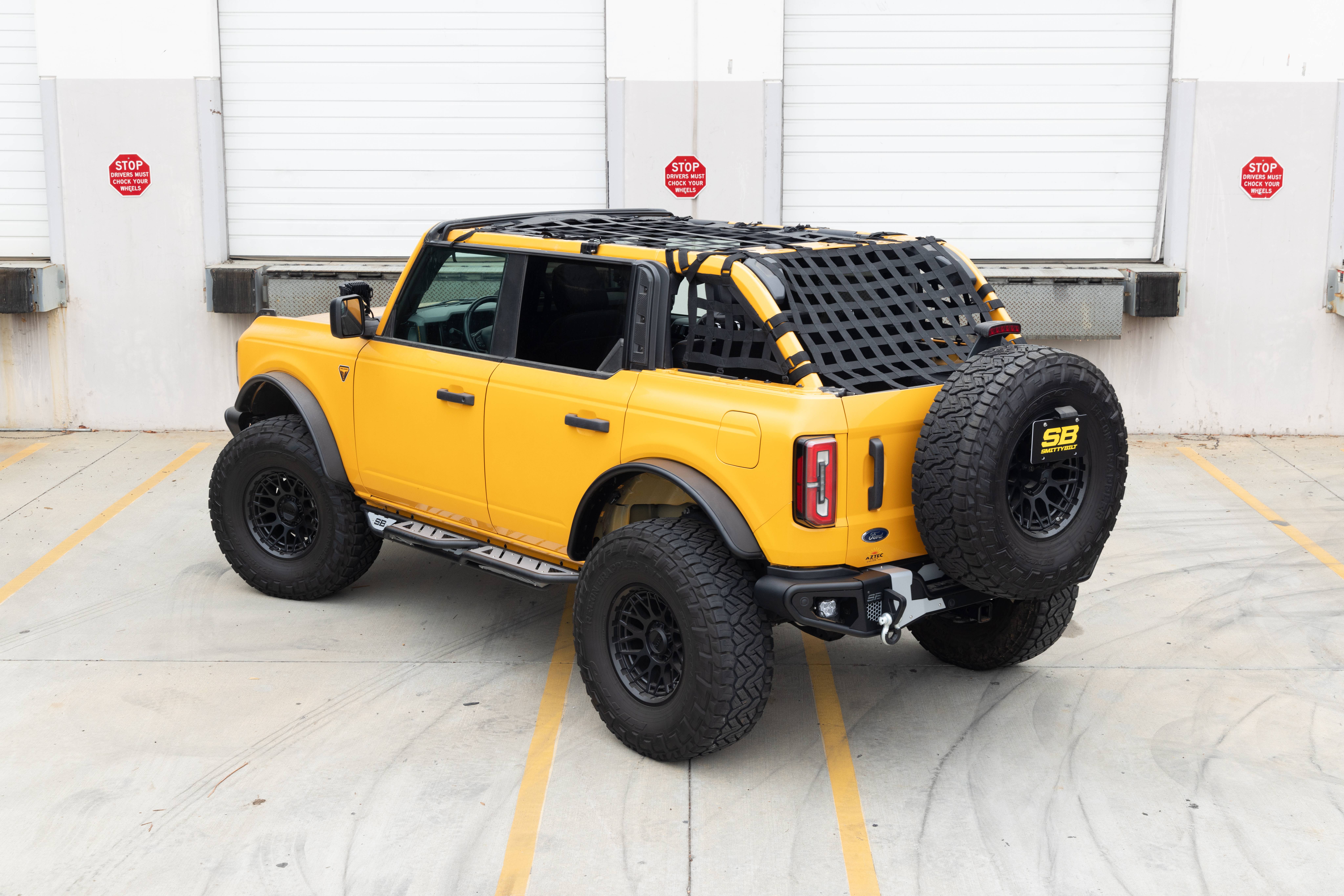 C-RES2 HD Cargo Restraint System – 2″ Black Diamond Web (21+ Bronco 4DR)