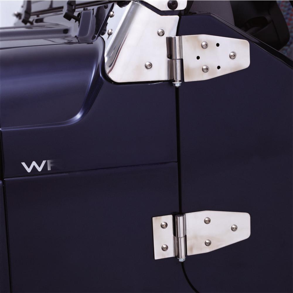 Door Hinges – Stainless Steel – Set of 4 (76-93 CJ/YJ w/ Full Steel Doors)