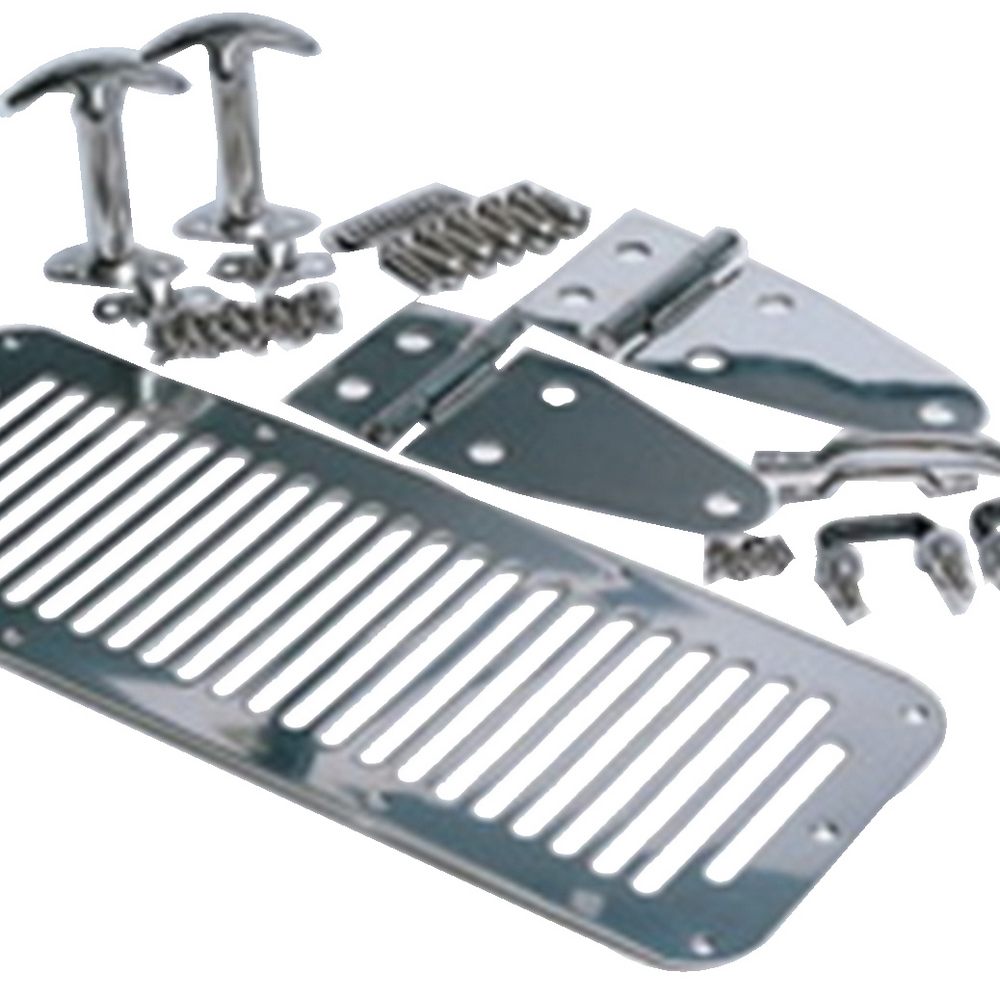 Complete Hood Kit – Stainless Steel (78-95 Jeep CJ/YJ)