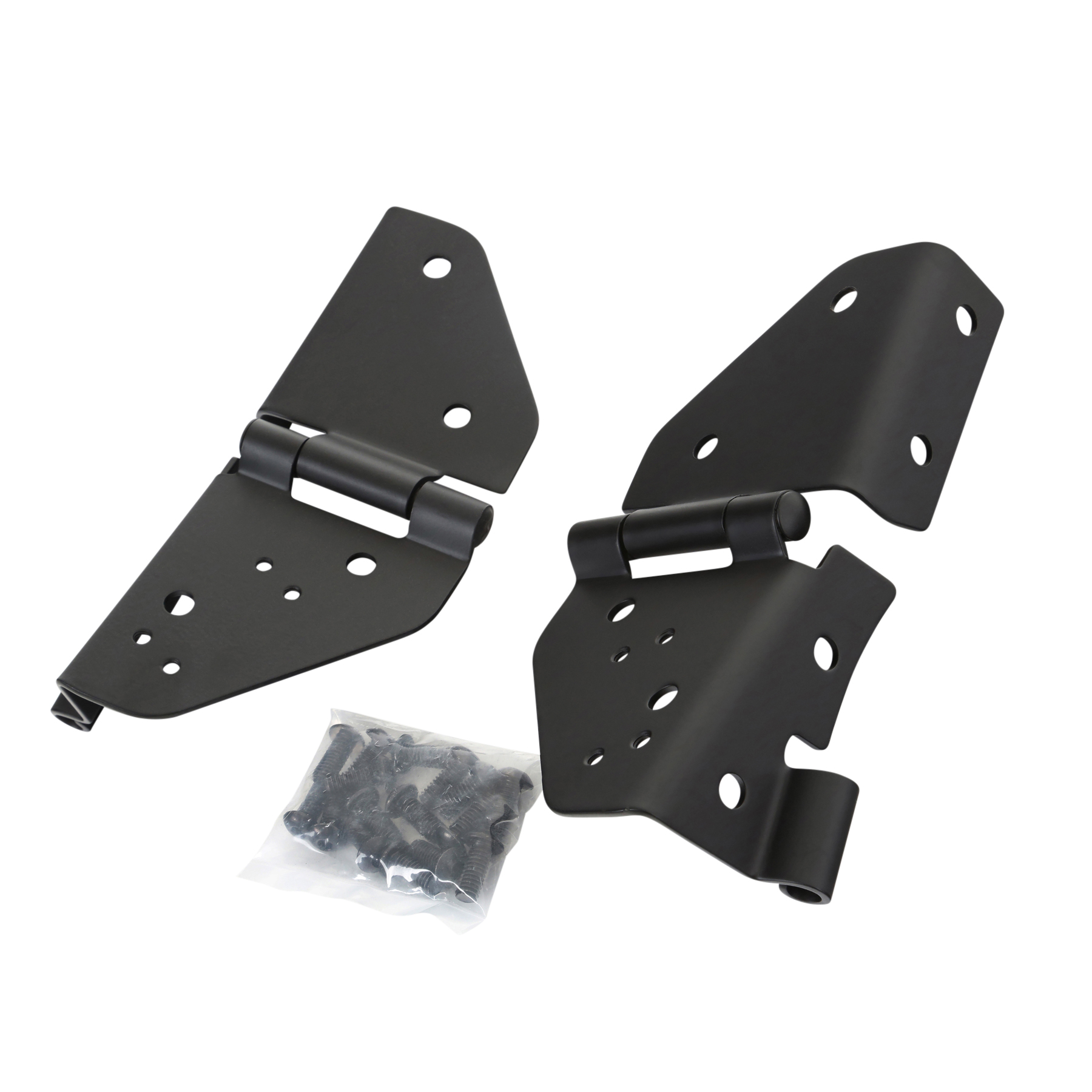 Windshield Hinge Kit – Black (55-95 CJ/YJ) view 2