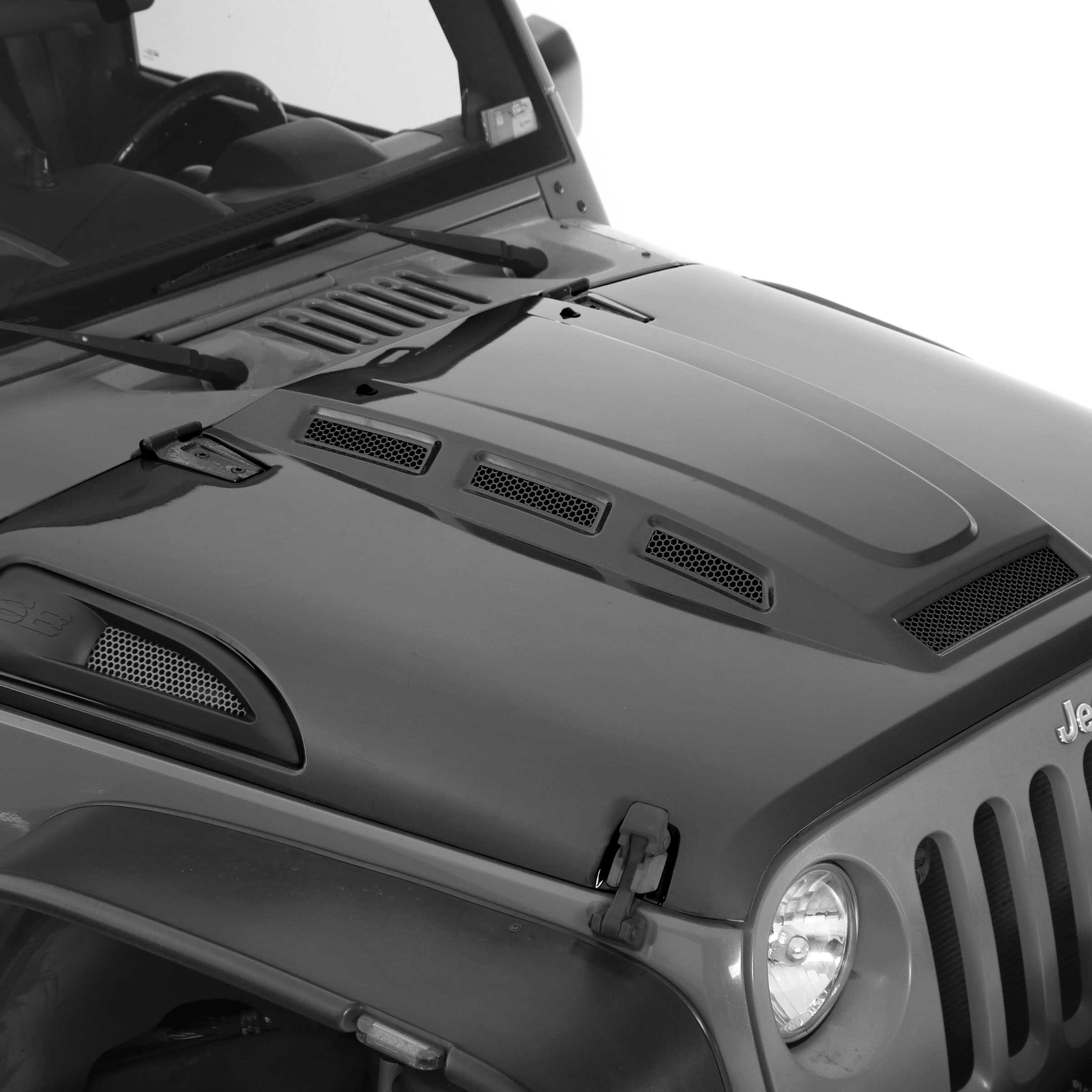 H.E.M.I Vented Hood – Unpainted (07-18 JK/JKU) view 4