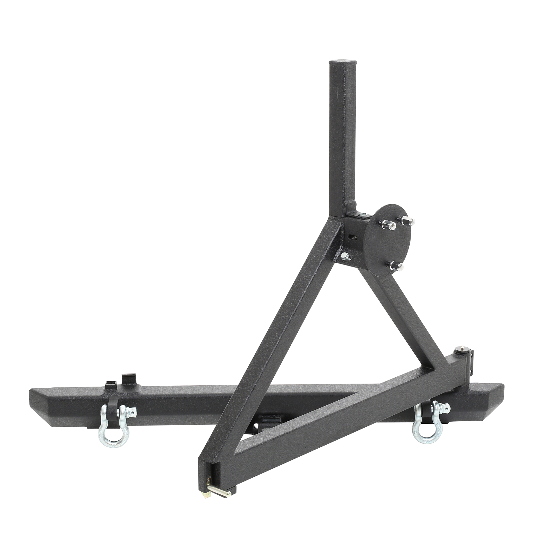SRC Classic Rear Bumper W/ D-Rings, Hitch & Tire Carrier view 4