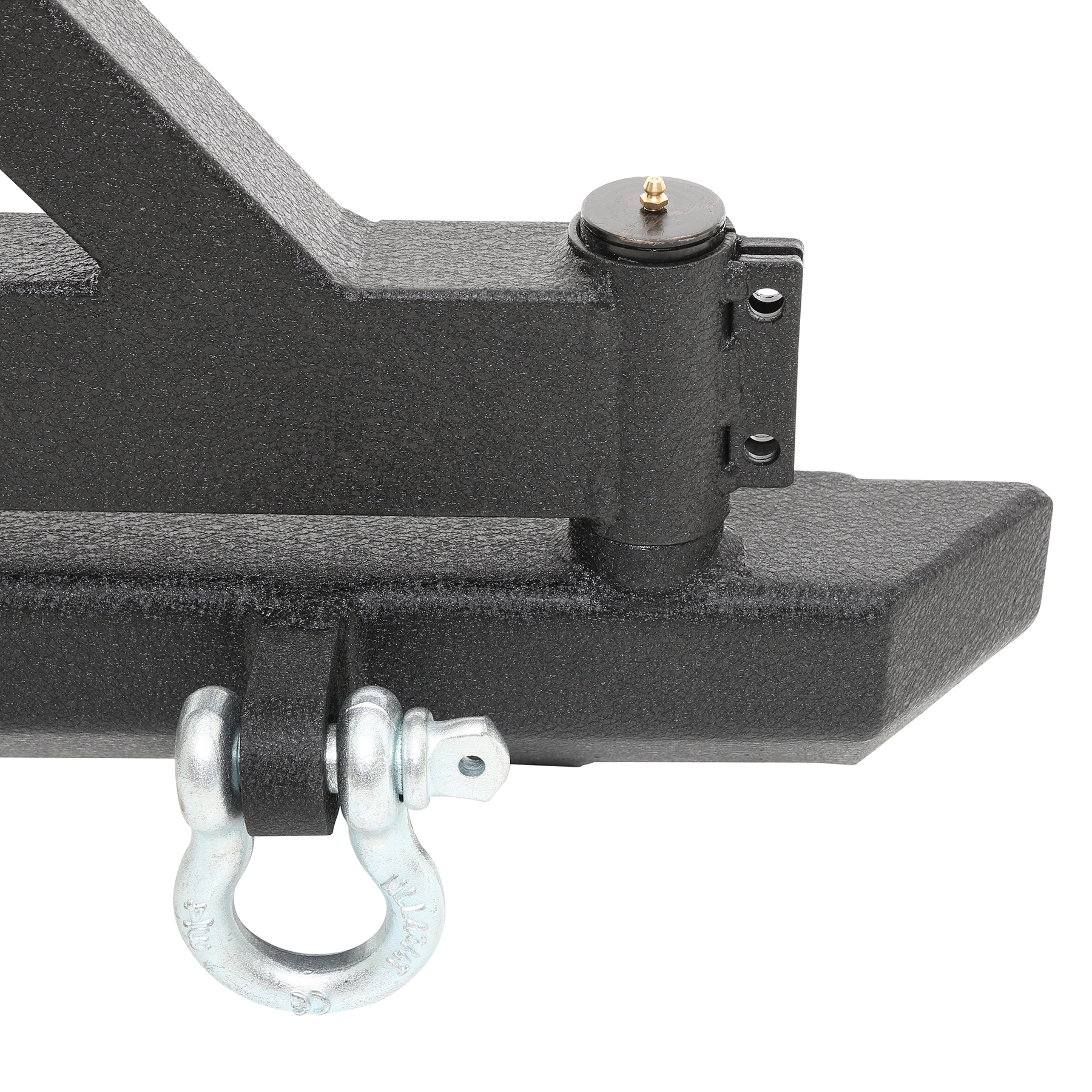 SRC Classic Rear Bumper W/ D-Rings, Hitch & Tire Carrier view 6