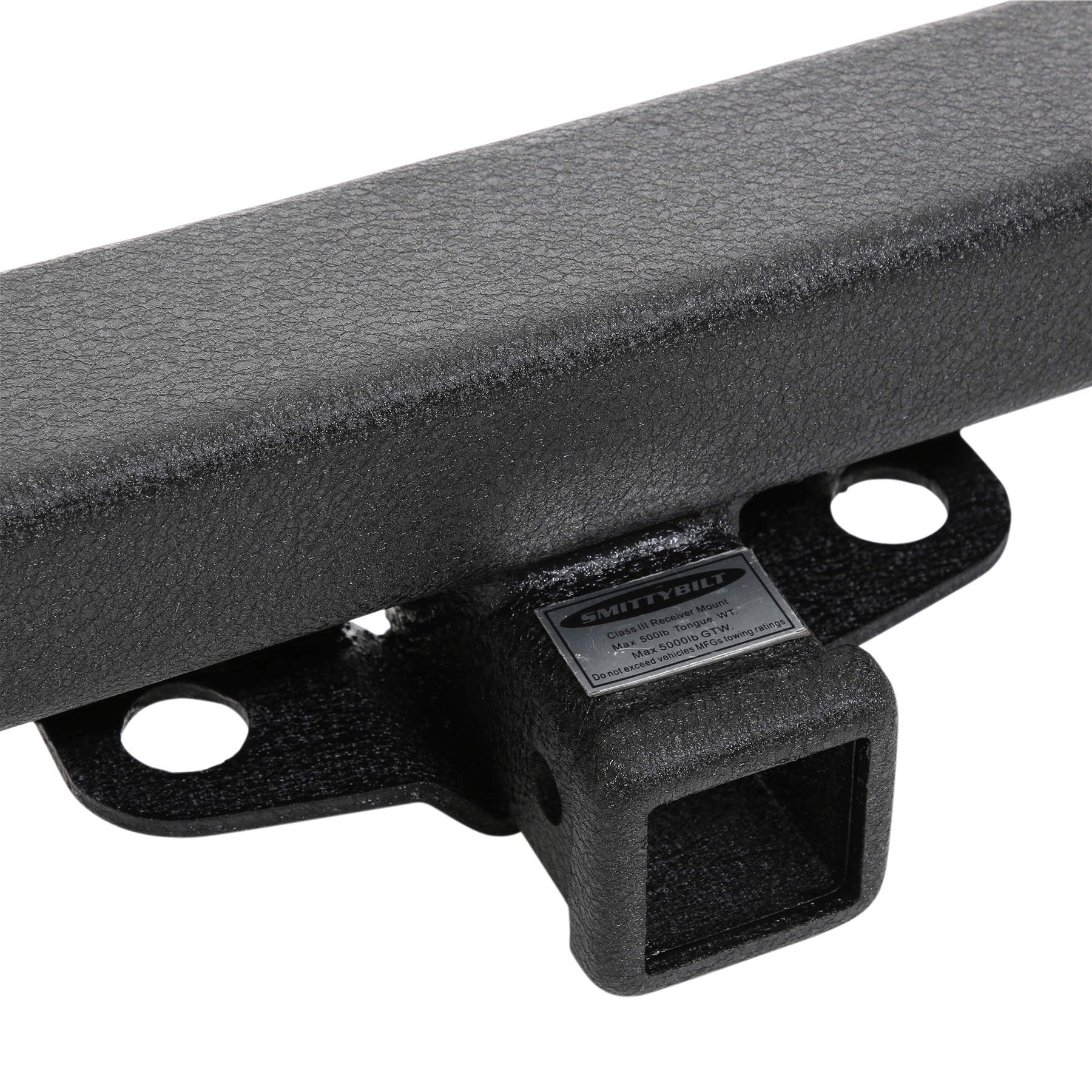 SRC Classic Rear Bumper W/ D-Rings, Hitch & Tire Carrier view 8