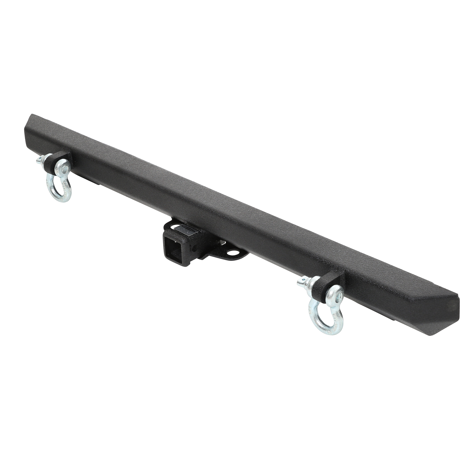 SRC Classic Rear Bumper w/ D-Ring Mounts – Textured Black (76-06 CJ/Wrangler) view 2