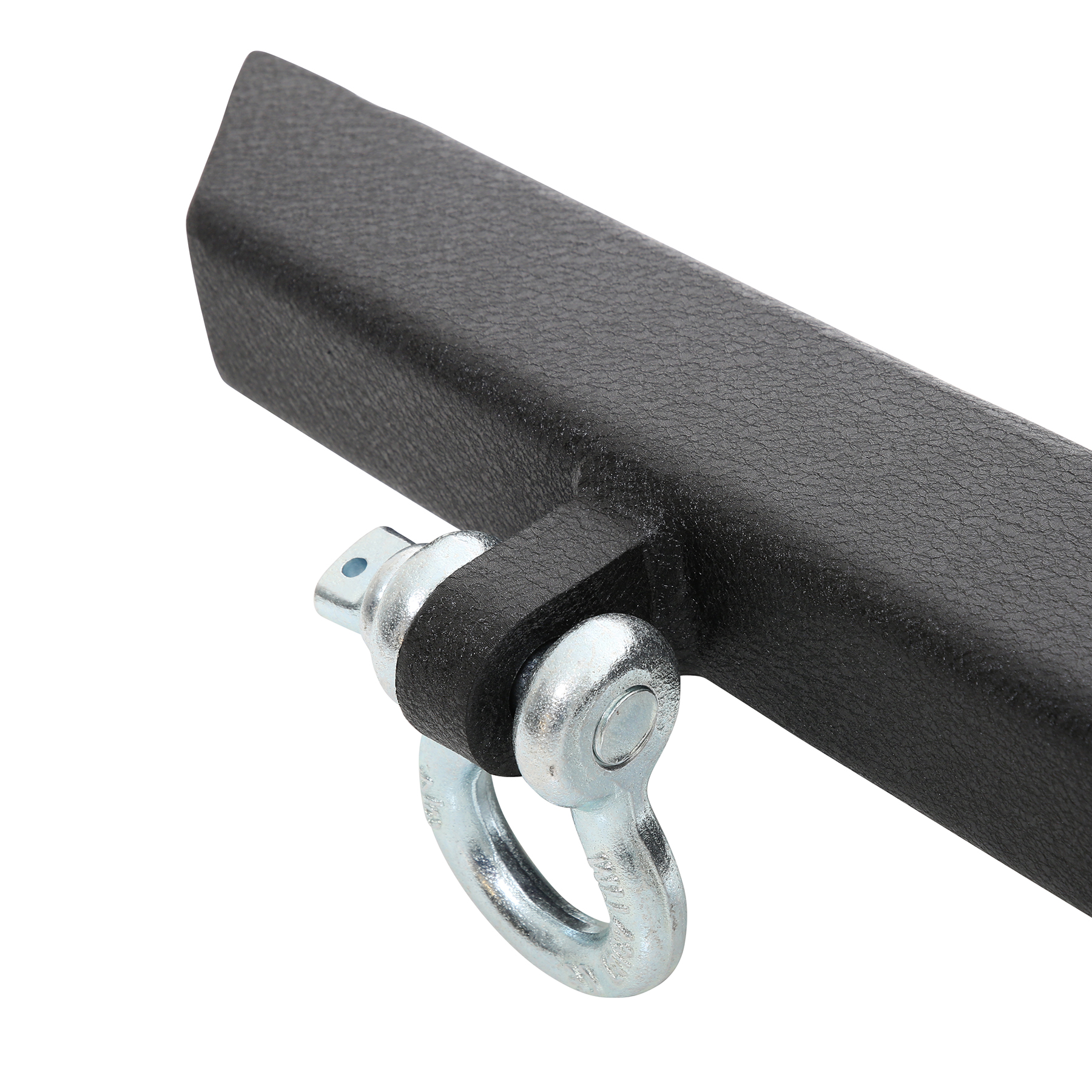 SRC Classic Rear Bumper w/ D-Ring Mounts – Textured Black (76-06 CJ/Wrangler) view 6