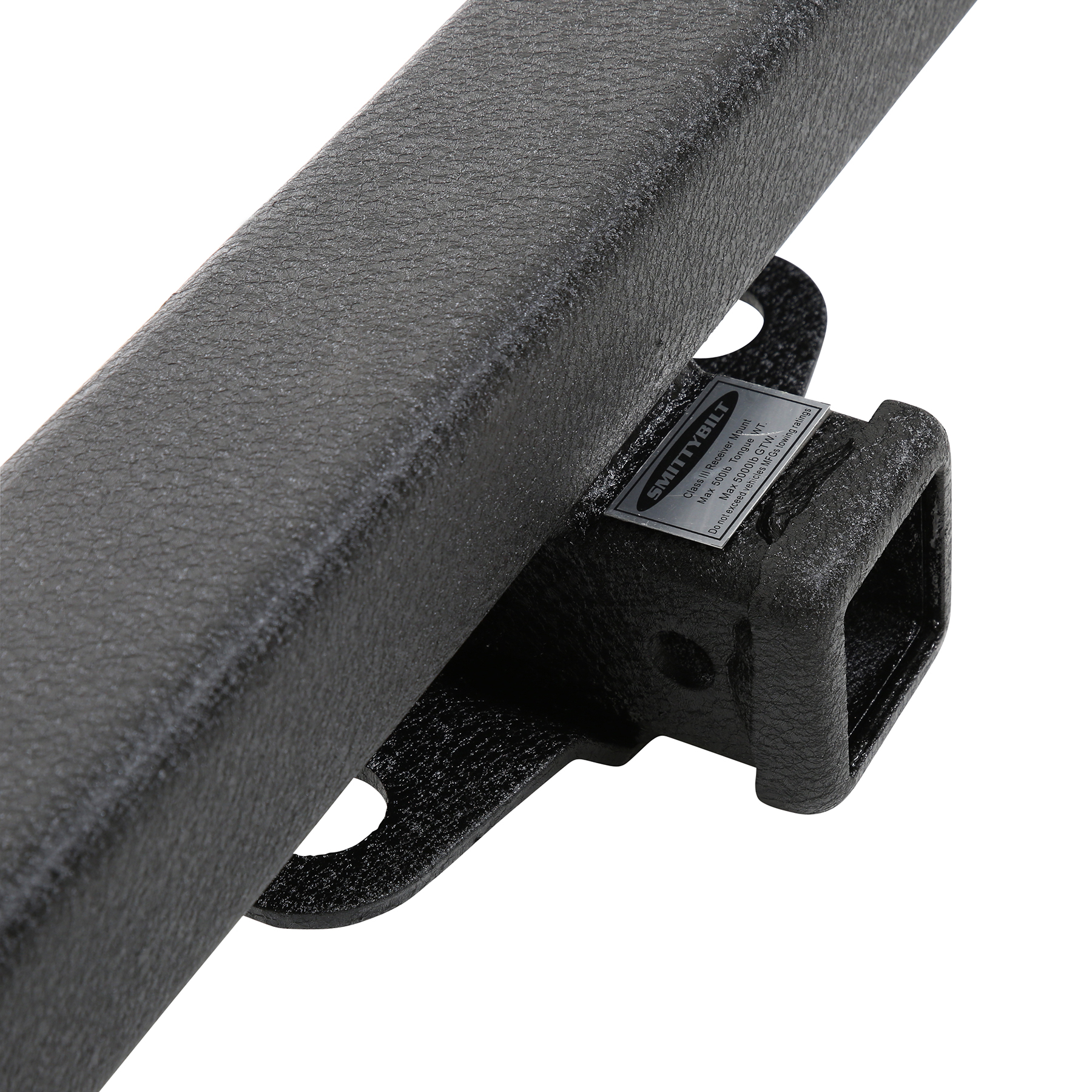 SRC Classic Rear Bumper w/ D-Ring Mounts – Textured Black (76-06 CJ/Wrangler) view 7