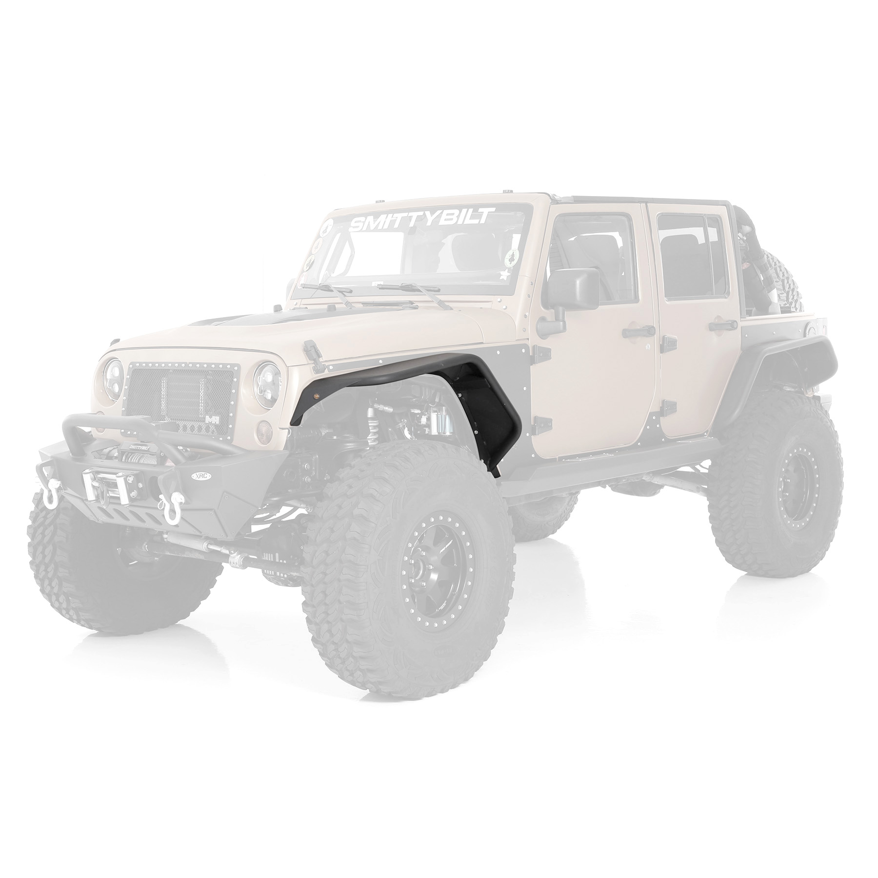 XRC Front Flux Flare Pair – Textured Black (07-18 JK/JKU)