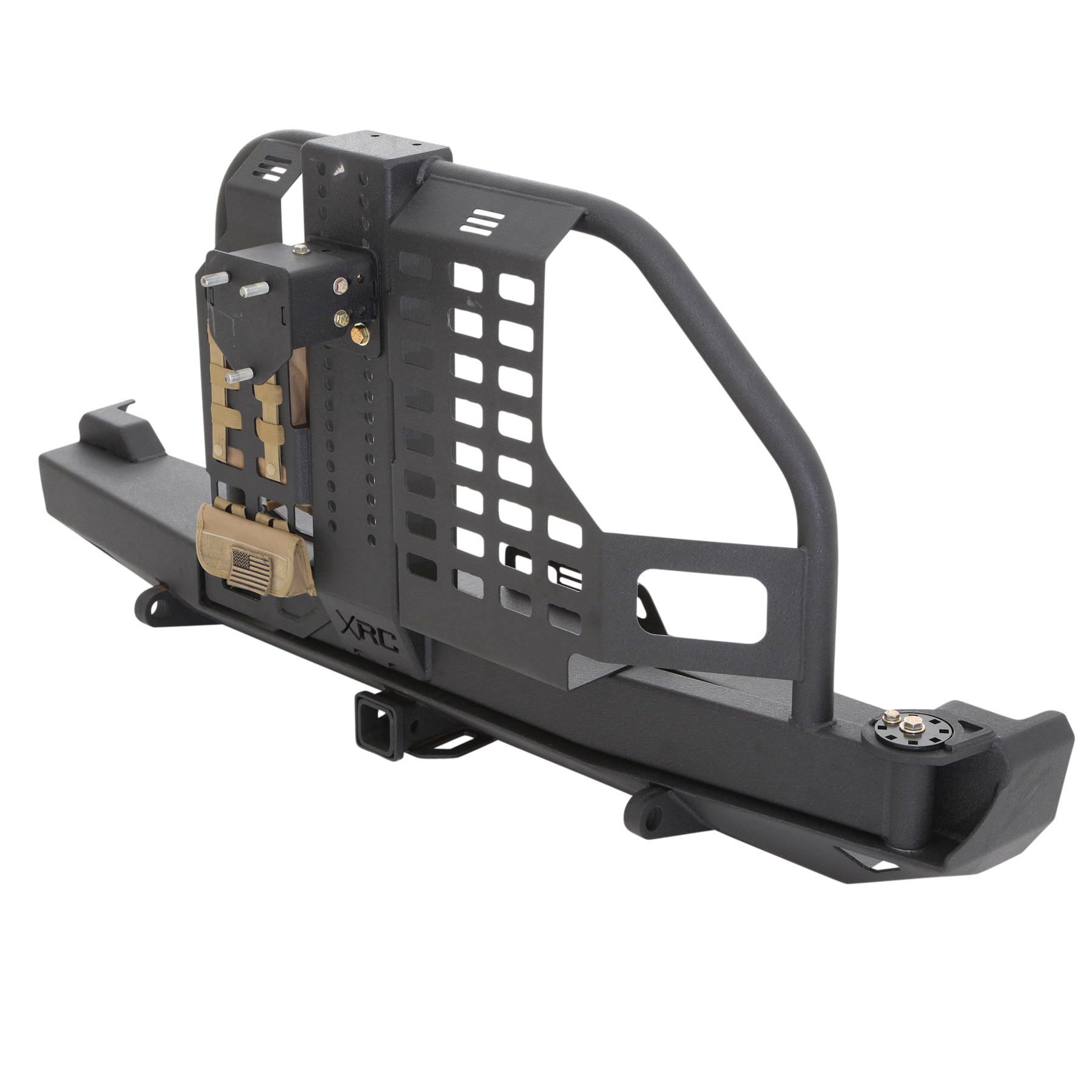 XRC Rear Bumper W/Hitch & Tire Carrier - Black Textured - Smittybilt