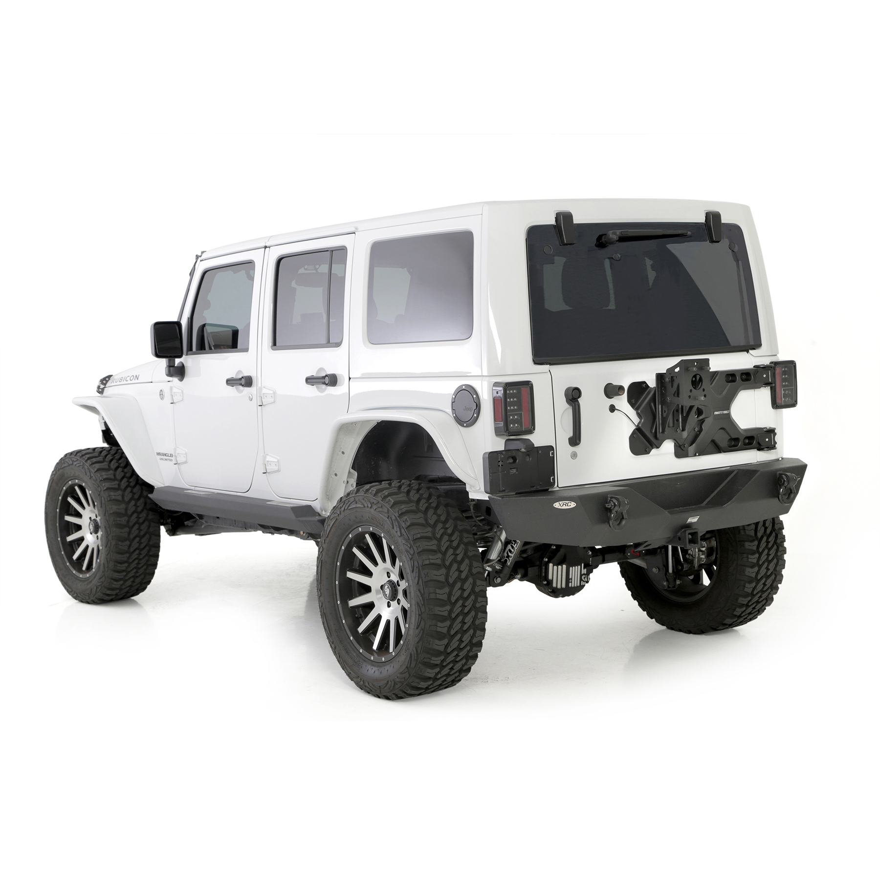 XRC Gen 1 Rear Bumper w/ Hitch – Textured Black (18+ JL/JLU) view 3