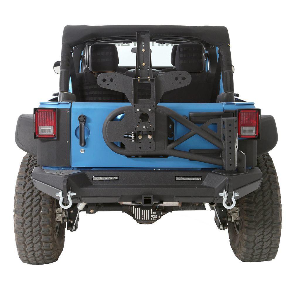 XRC Gen 2 Bolt-On Tire Carrier – Textured Black (07-18 JK/JKU) view 4