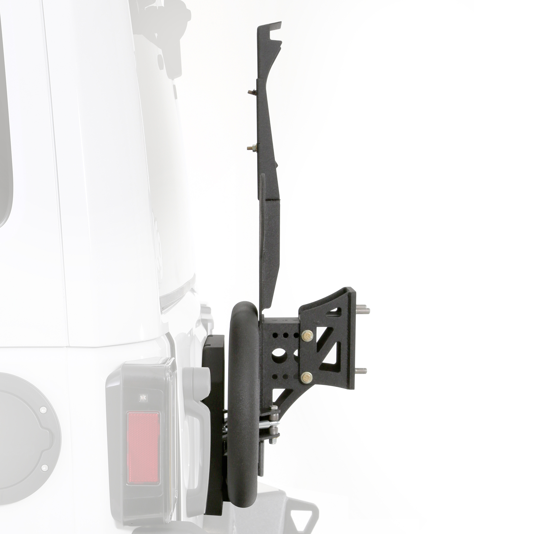 XRC Gen 2 Bolt-On Tire Carrier – Textured Black (07-18 JK/JKU) view 5