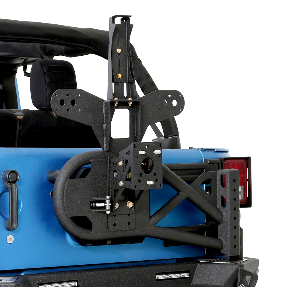 XRC Gen 2 Bolt-On Tire Carrier – Textured Black (07-18 JK/JKU) view 9
