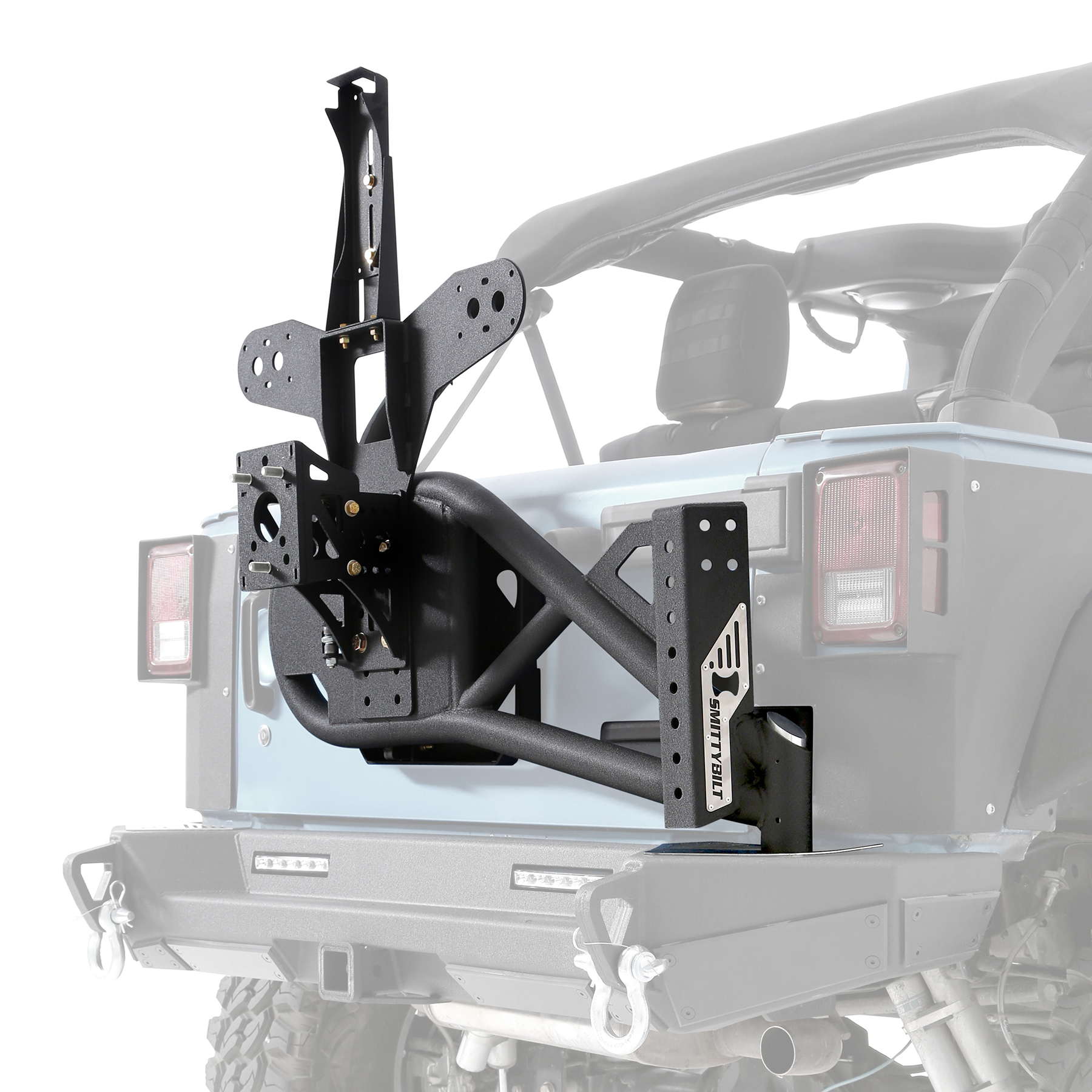 XRC Gen 2 Bolt-On Tire Carrier – Textured Black (07-18 JK/JKU) view 10