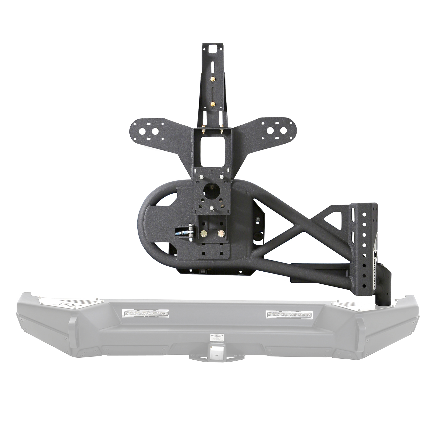 XRC Gen 2 Bolt-On Tire Carrier – Textured Black (07-18 JK/JKU) view 12