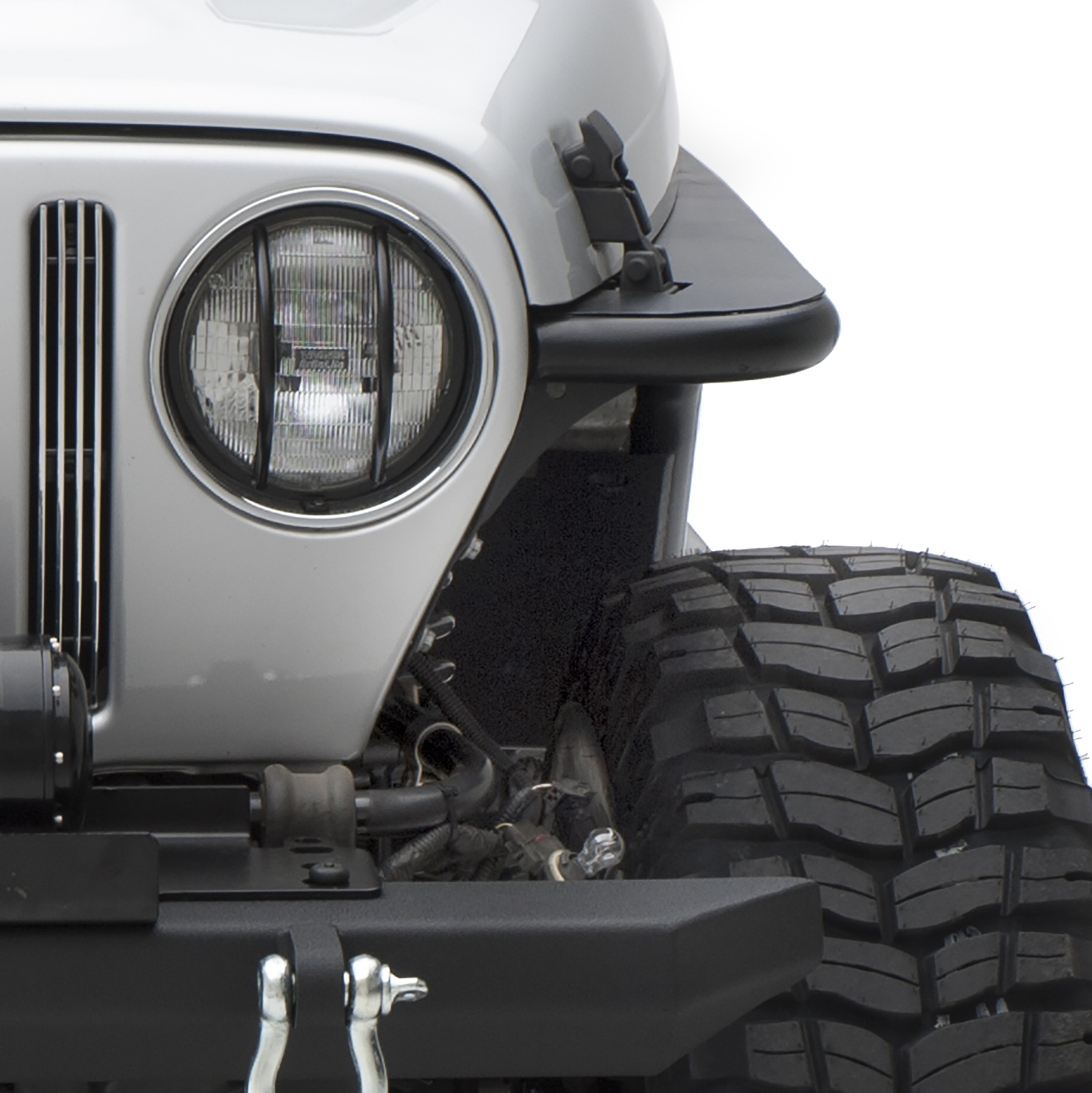 XRC Front Tube Fender Pair – Textured Black (97-06 TJ) view 6