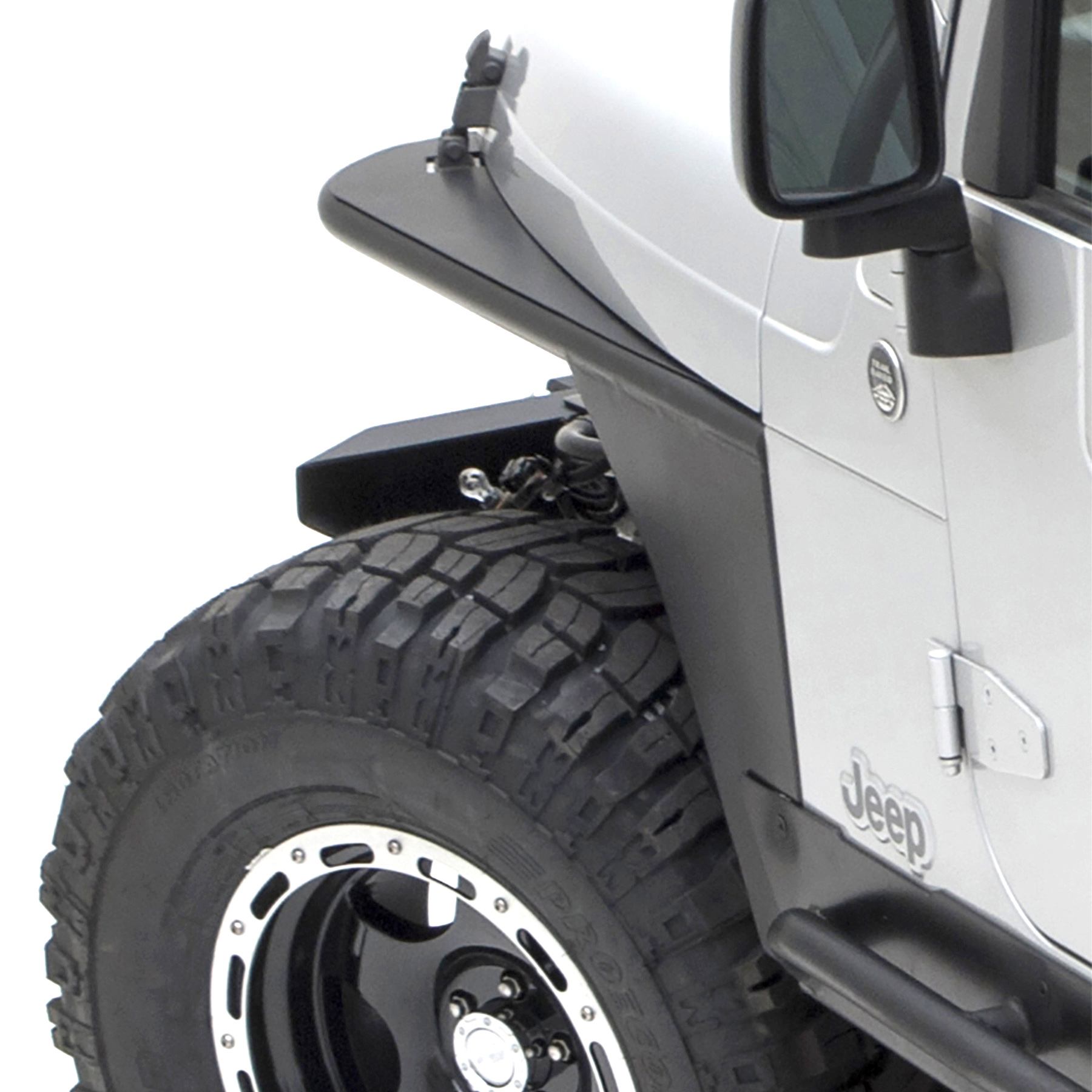 XRC Front Tube Fender Pair – Textured Black (97-06 TJ) view 7