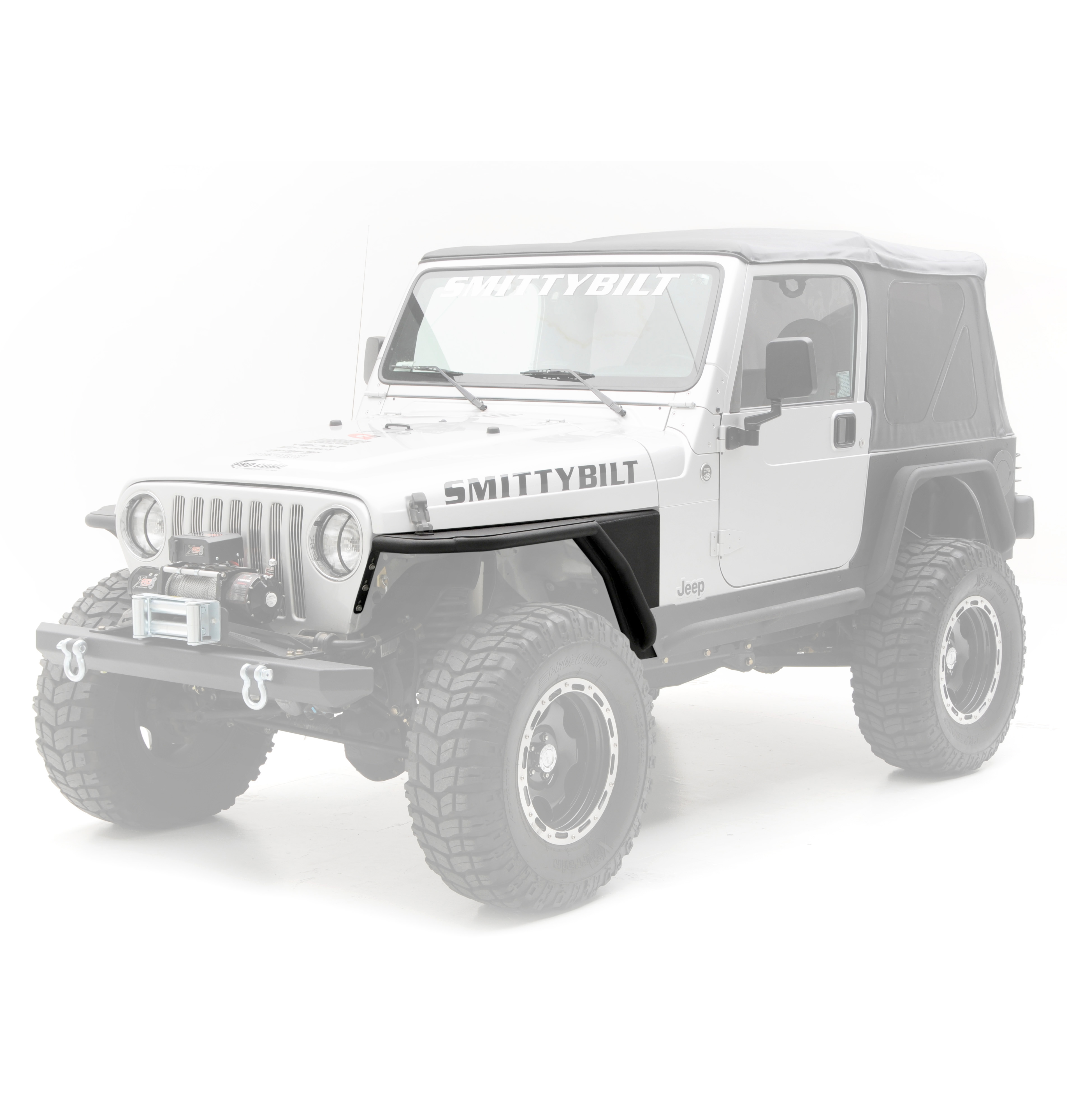 XRC Front Tube Fenders w/ 3″ Flare – Textured Black (97-06 TJ)