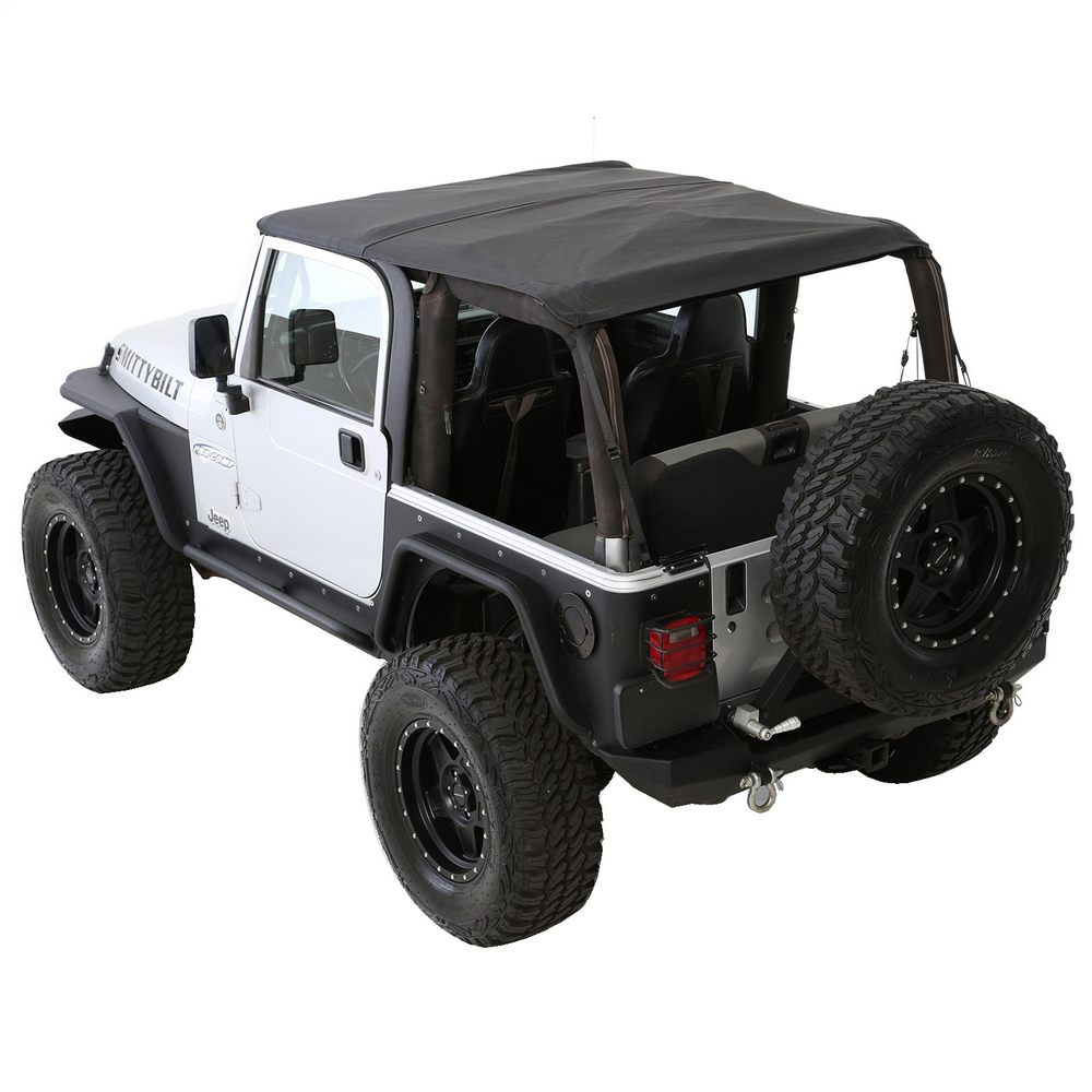 XRC Rear 3″ Fender Flate Pair – Textured Black (97-06 TJ) view 3