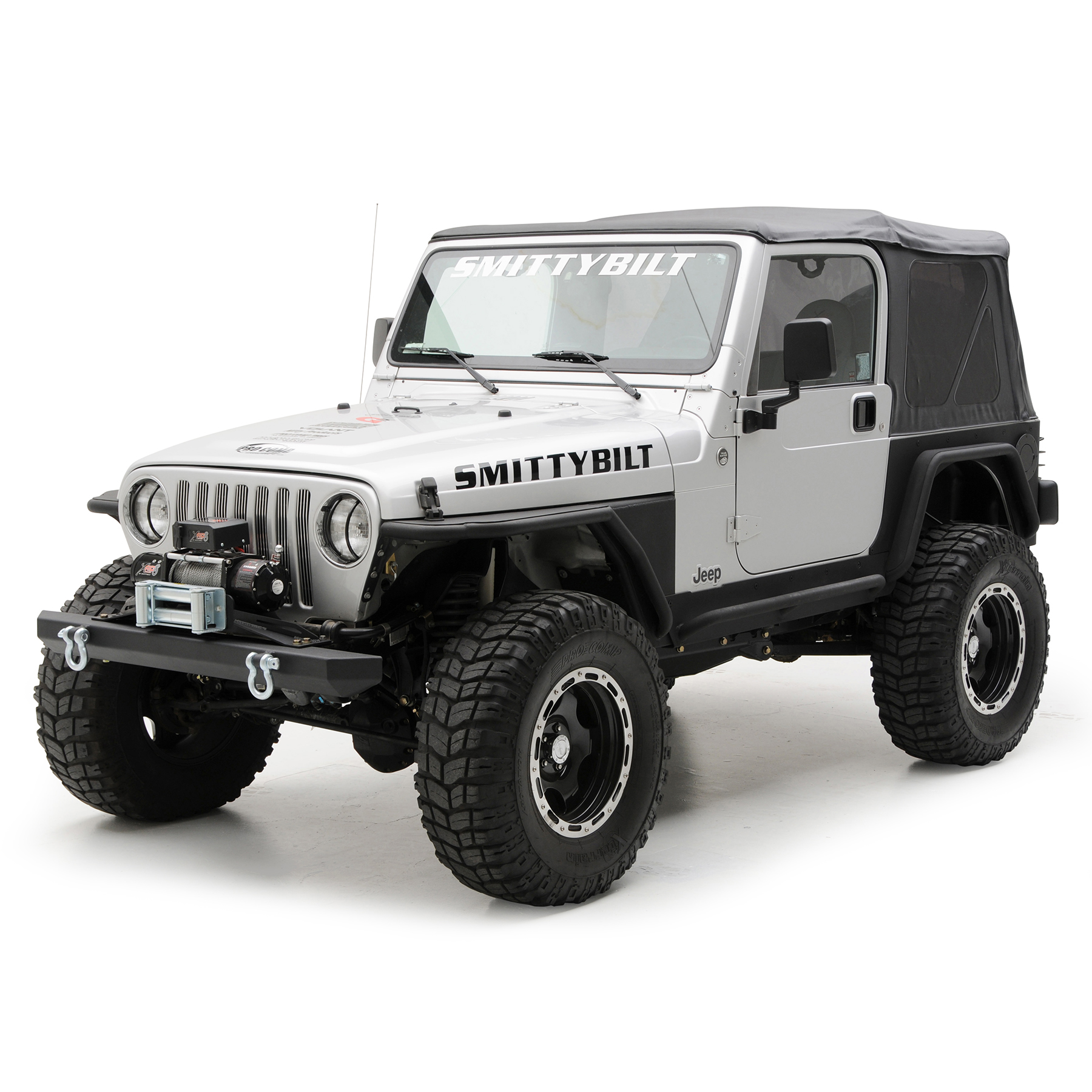 XRC Rear 3″ Fender Flate Pair – Textured Black (97-06 TJ) view 4