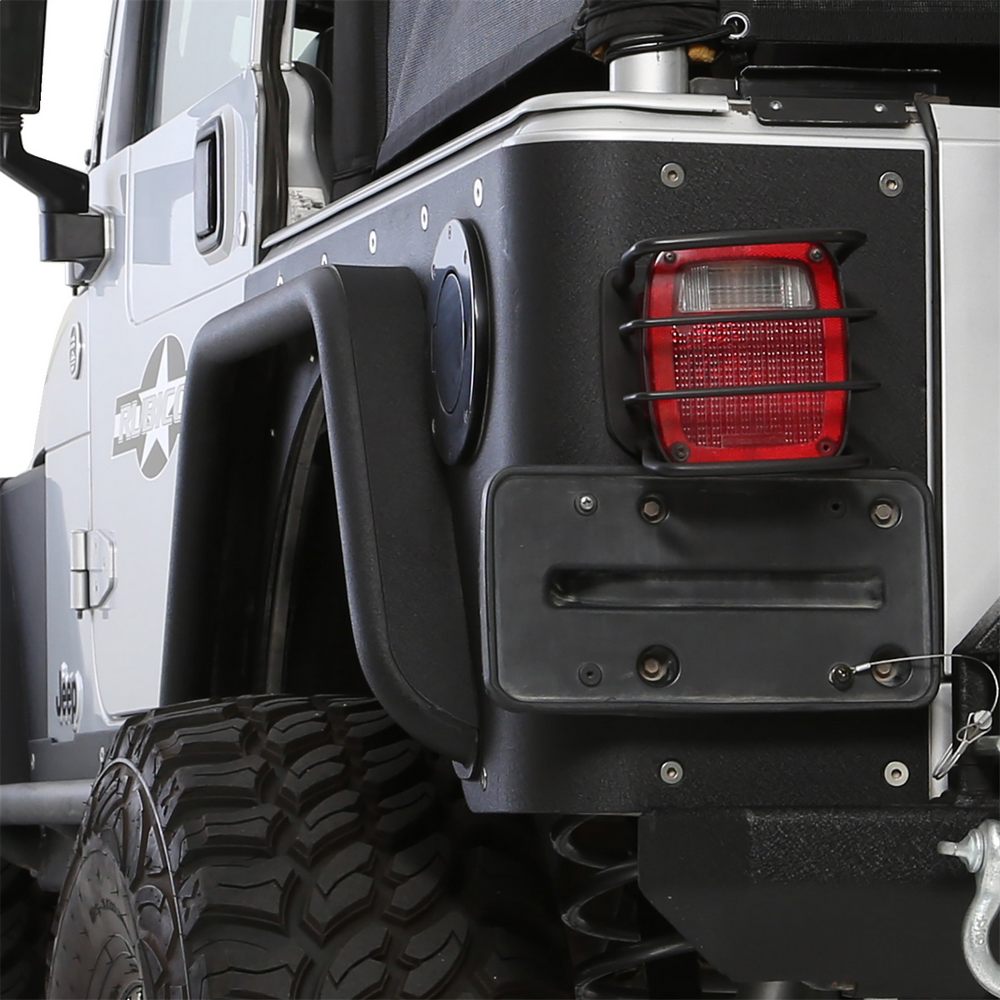 XRC Rear 3″ Fender Flate Pair – Textured Black (97-06 TJ) view 6