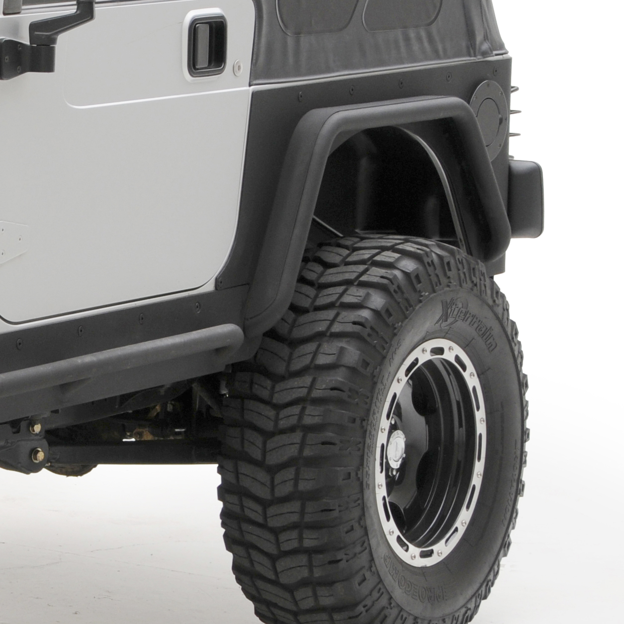 XRC Rear 3″ Fender Flate Pair – Textured Black (97-06 TJ) view 7