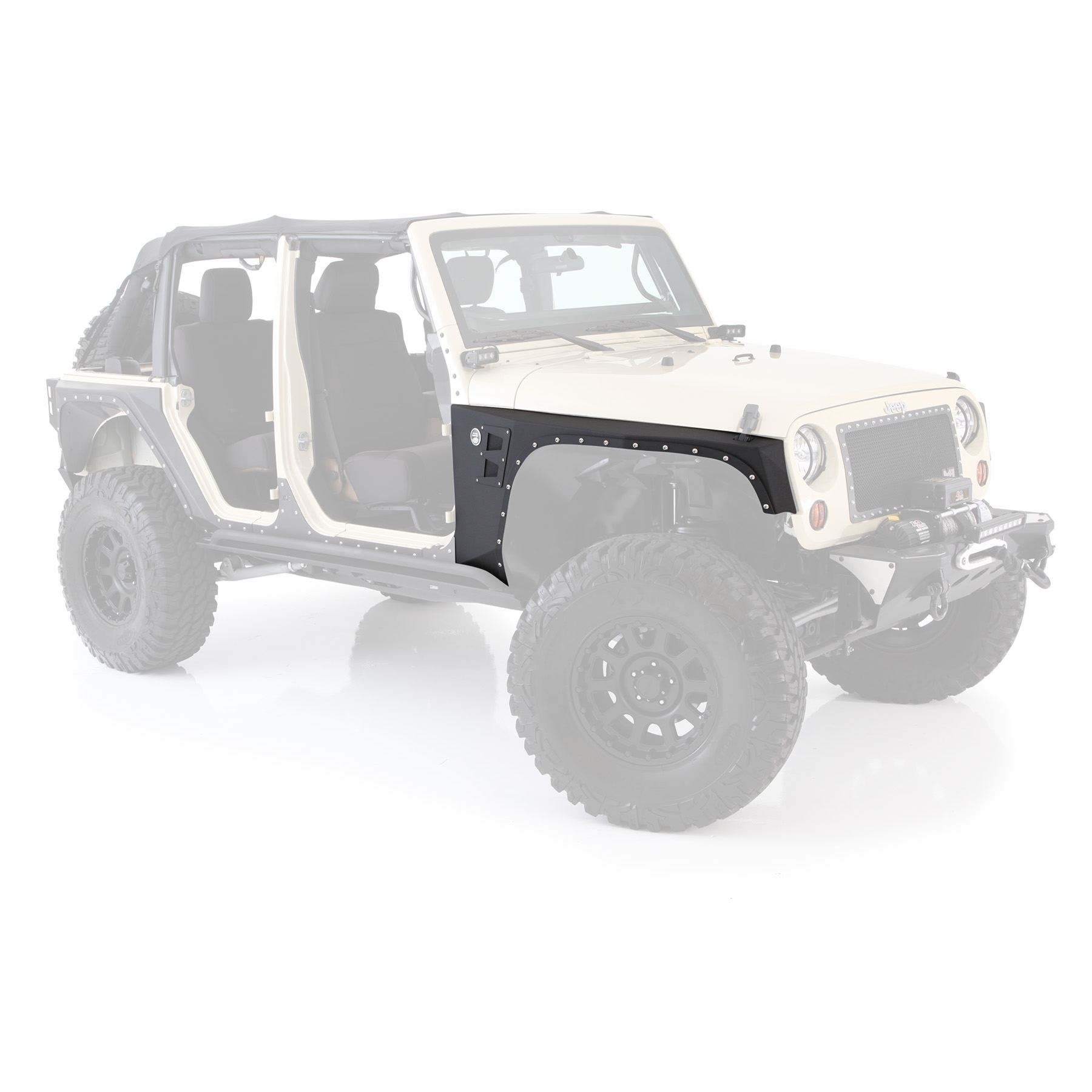 XRC Front Armor Fenders – Textured Black (07-18 JK/JKU)
