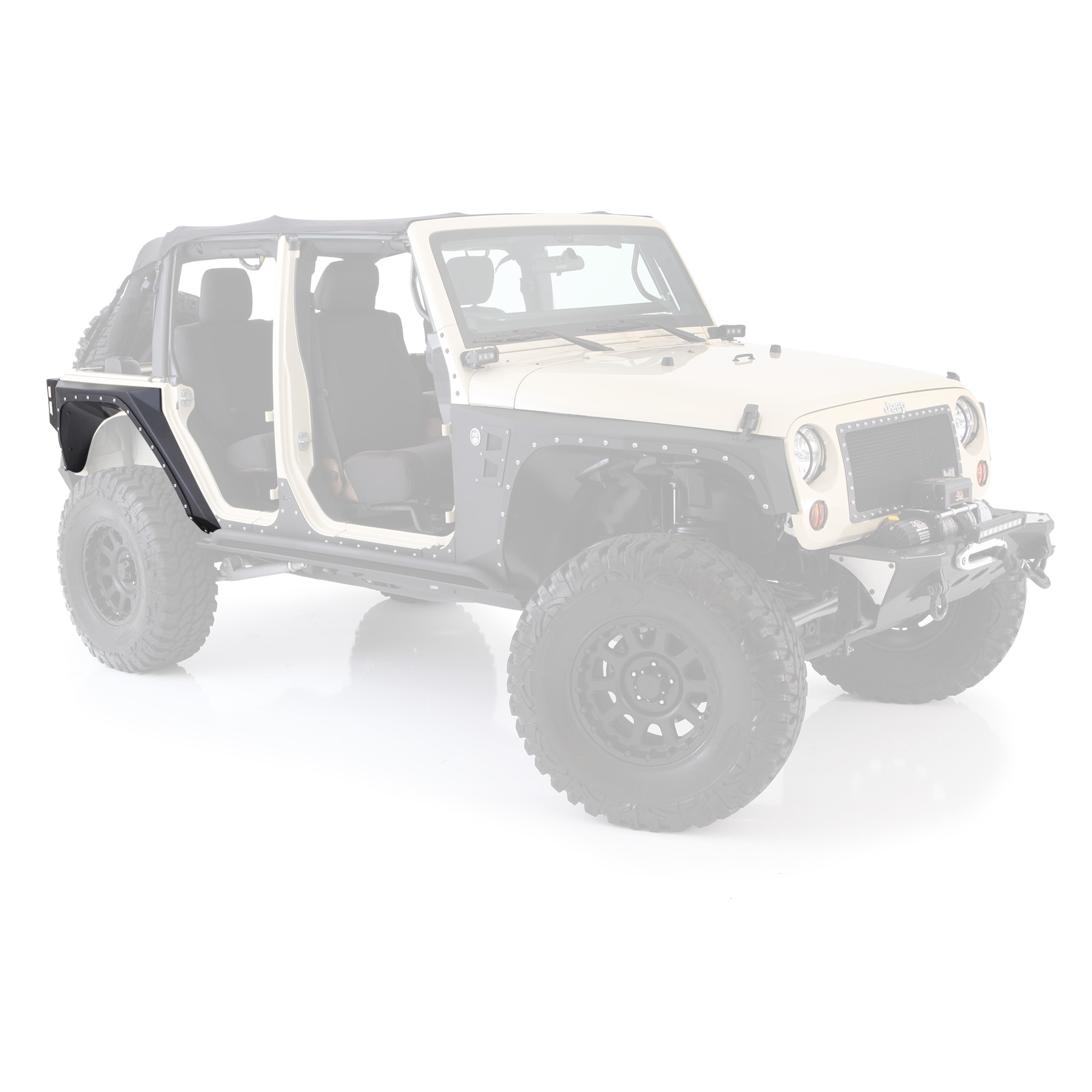 XRC Rear Armor Corner Guards – Textured Black (07-18 JKU)