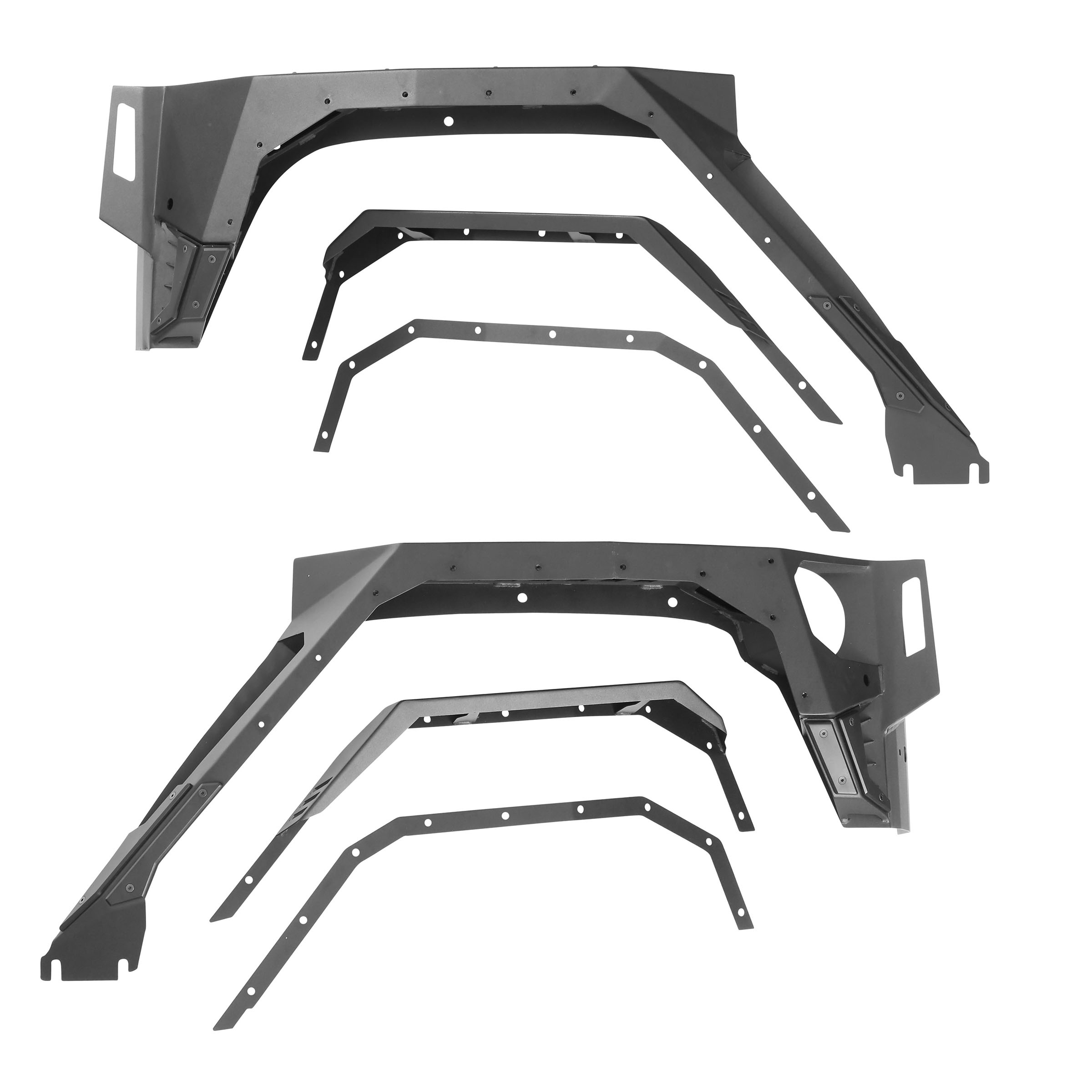 XRC Gen 2 Rear Armor Corner Guards – Textured Black (07-18 JKU)