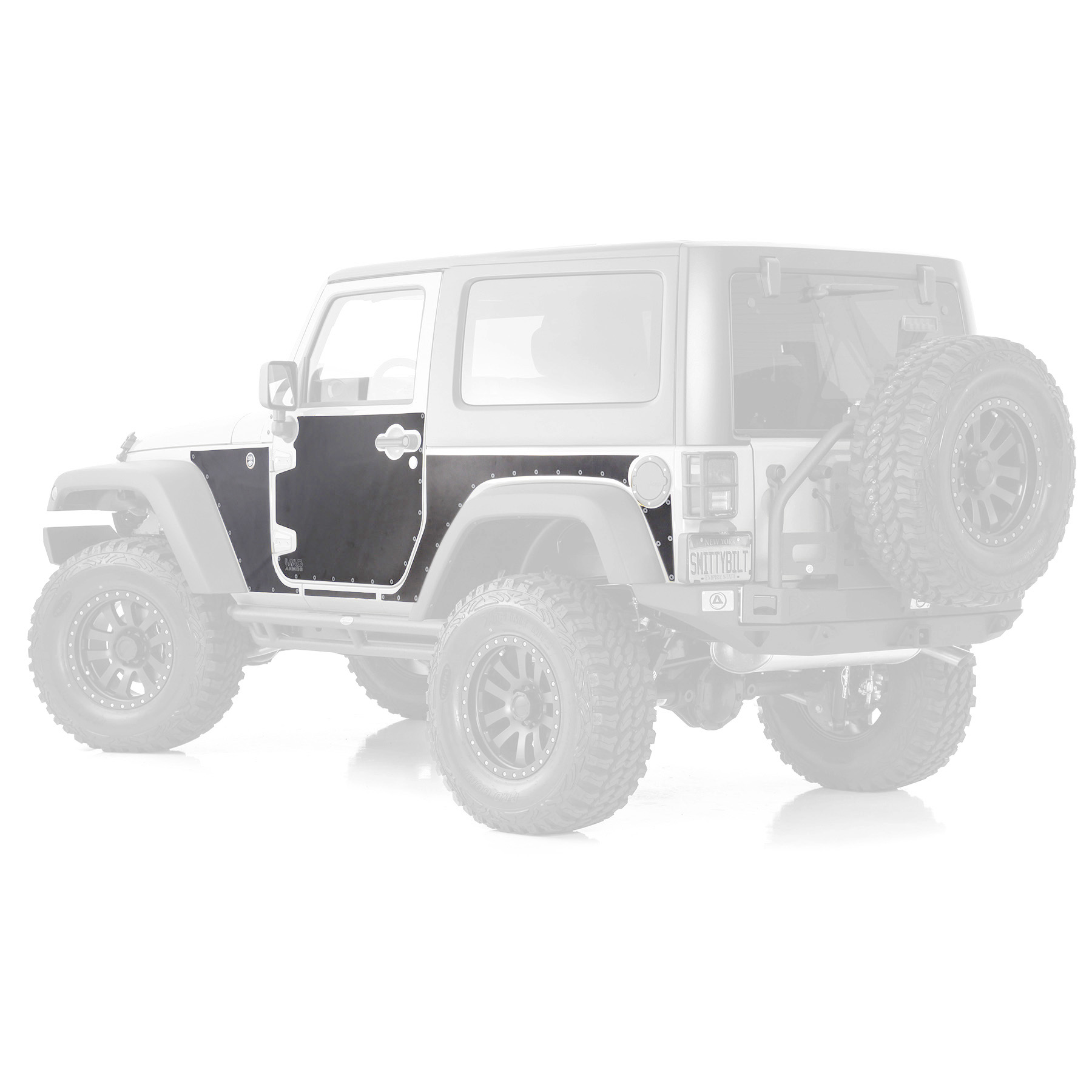 Mag-Armor (Magnetic Trail Skins) – Black (07-18 JK)