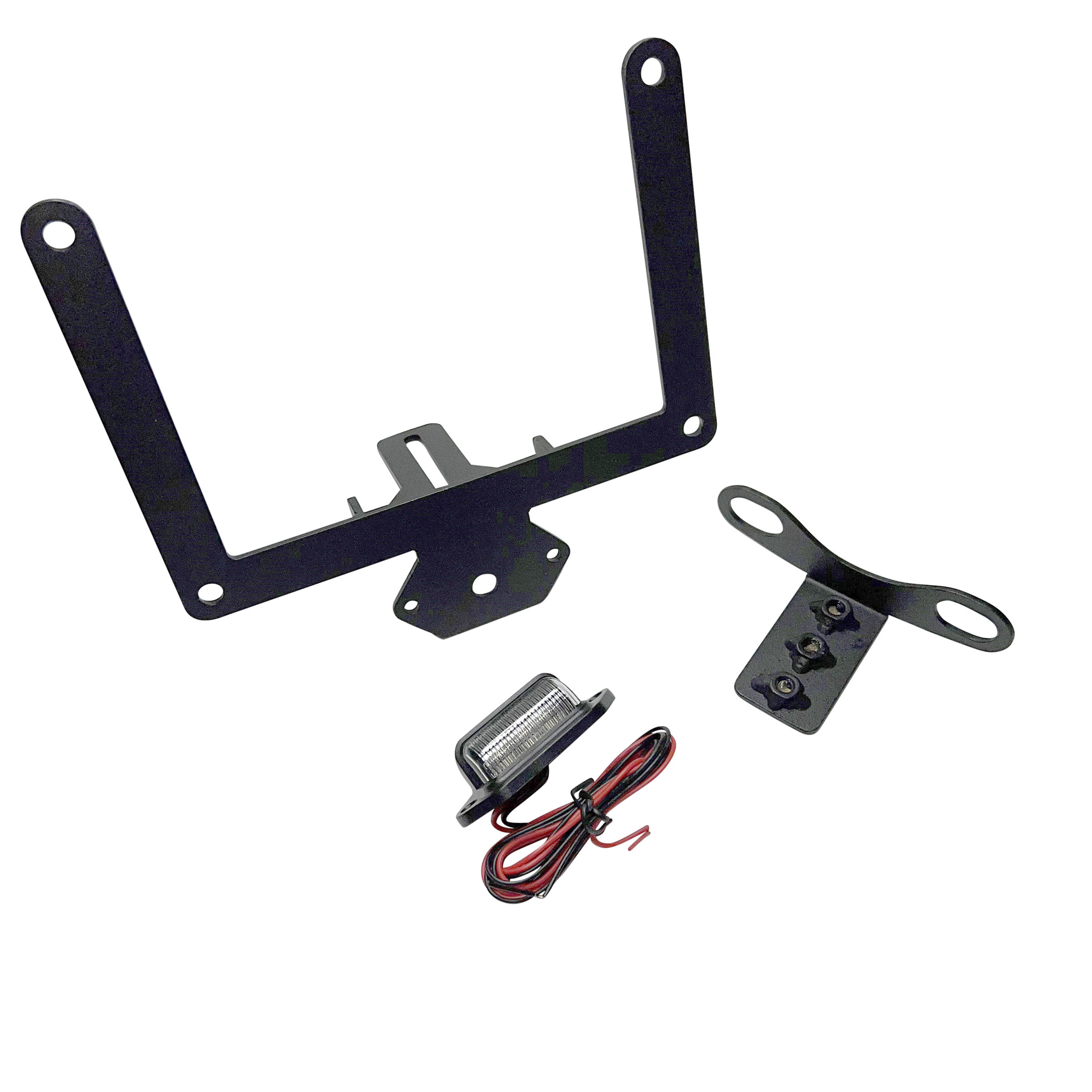 JL License Plate Relocation Bracket – Black (18+ JL/JLU) view 3