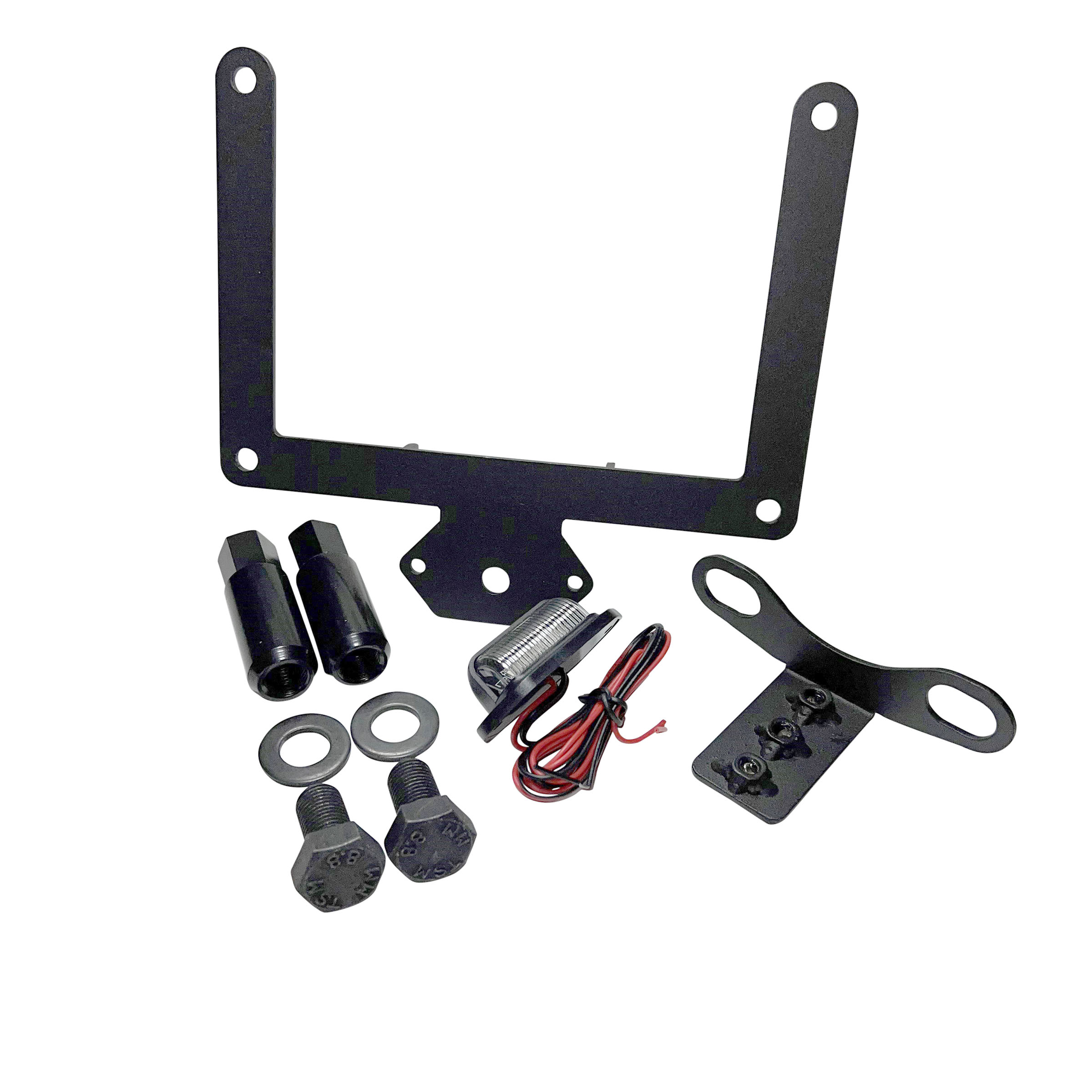 JL License Plate Relocation Bracket – Black (18+ JL/JLU) view 4