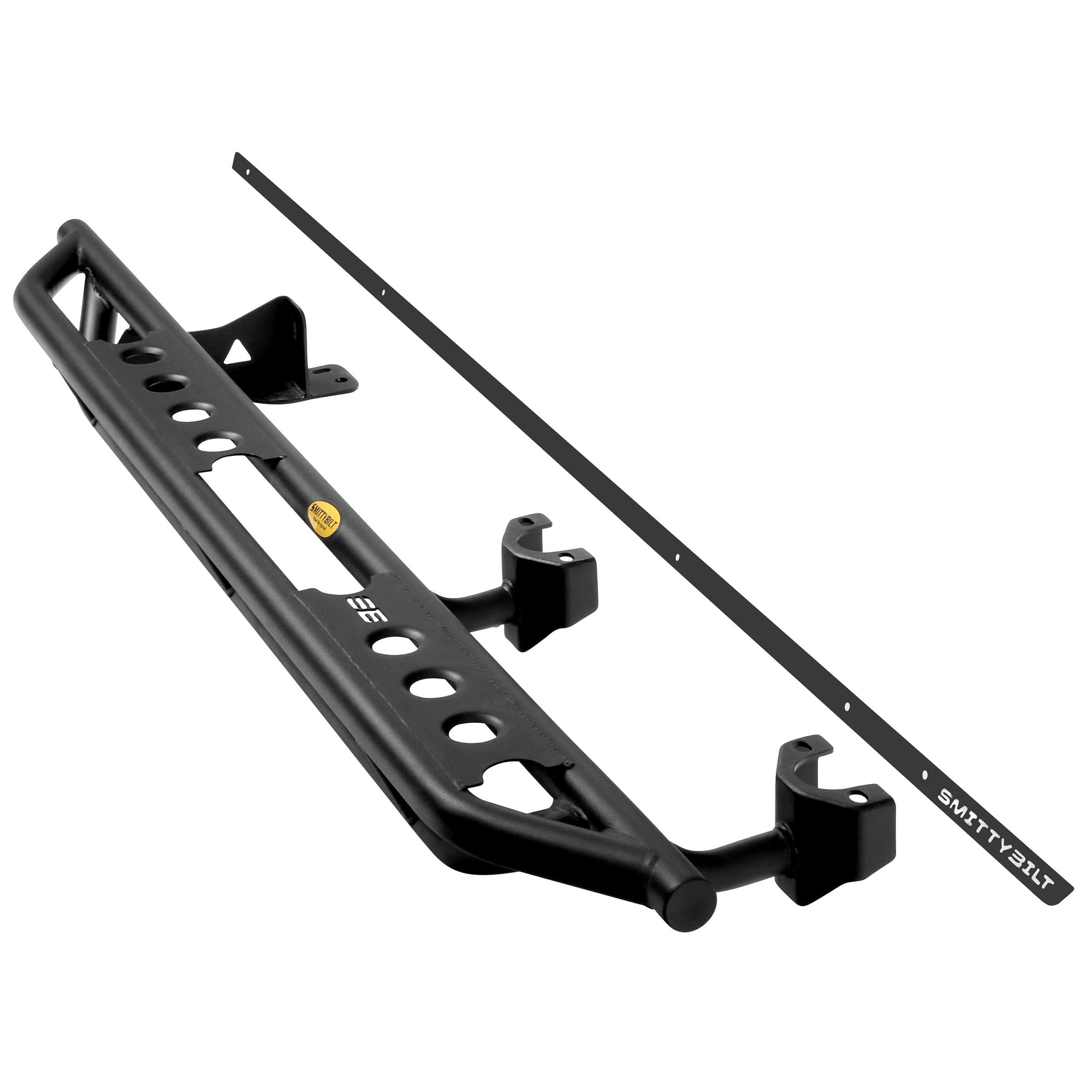 SRC Side Armor w/ Step – Textured Black (18+ JLU) view 11