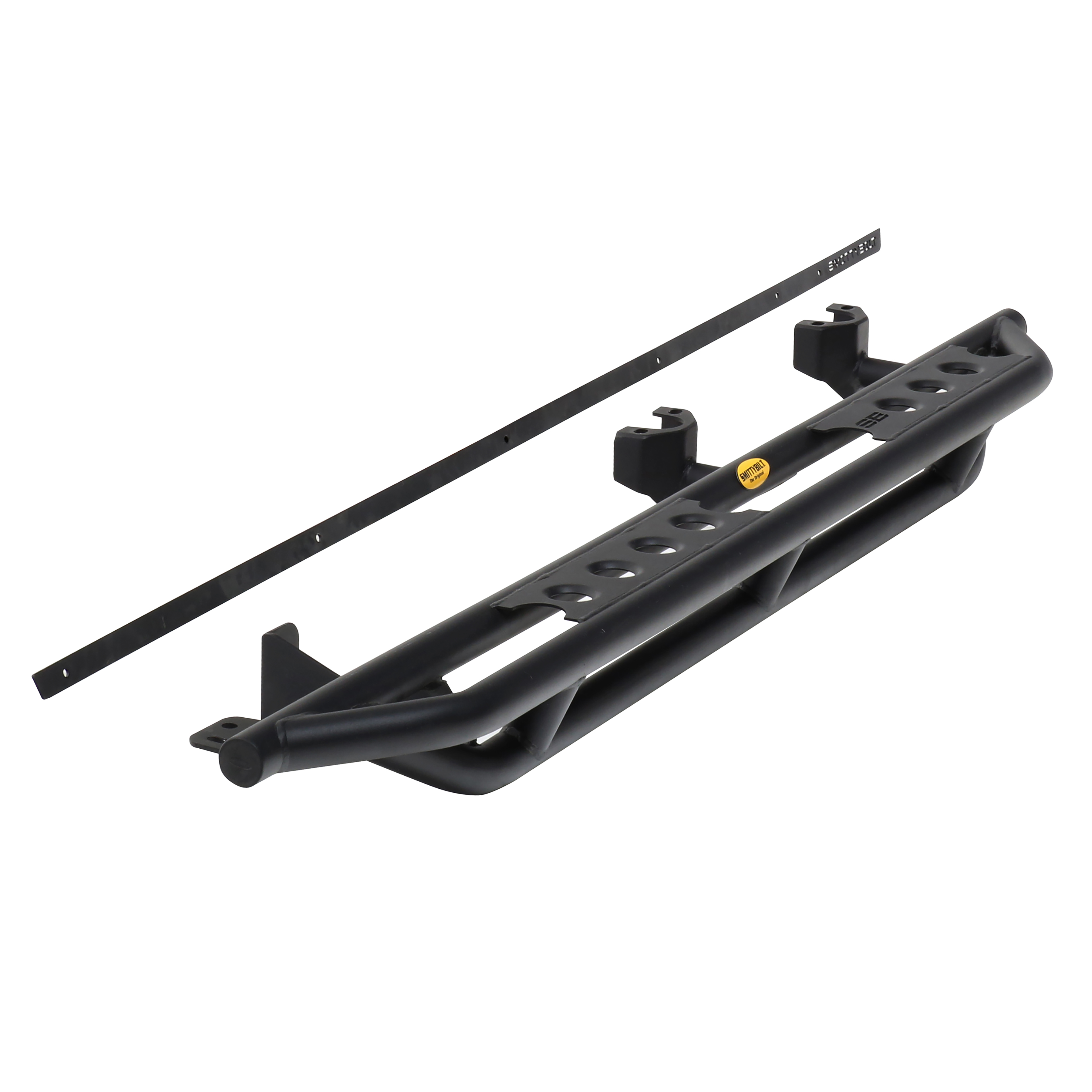 SRC Side Armor w/ Step – Textured Black (18+ JLU) view 14