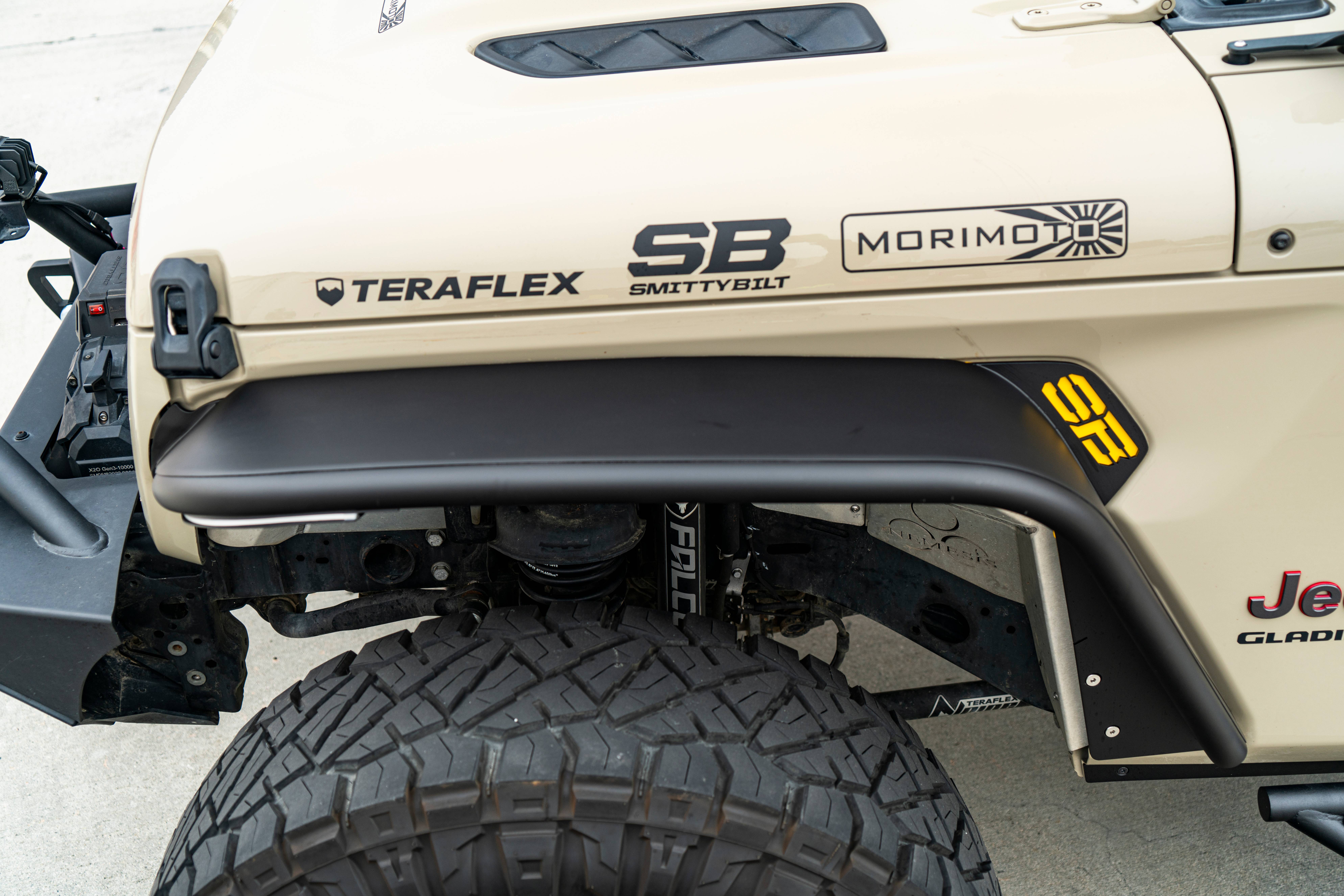 XRC Front Tube Fender Pair – Textured Black (18+ JL/JT) view 8