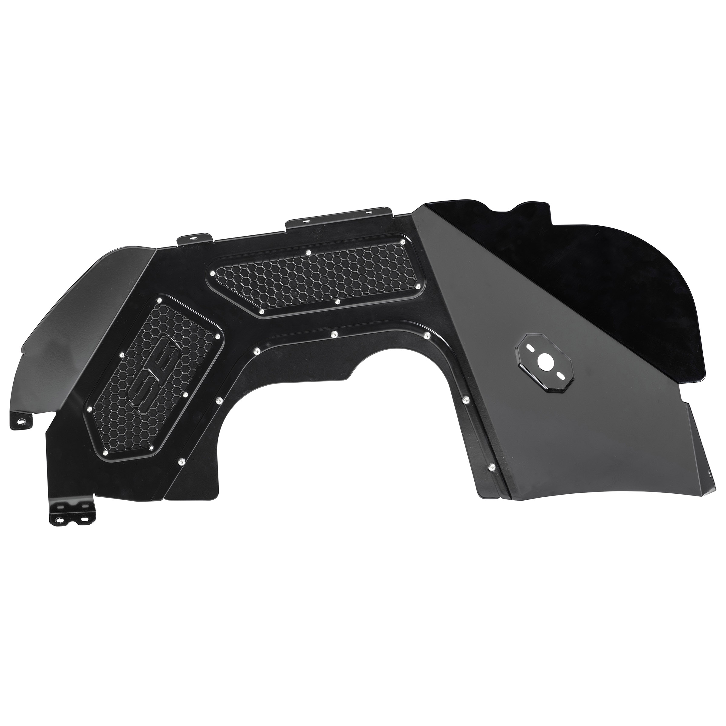 Front Aluminum Inner Fender Liner Pair – Black (18+ JL/JLU) view 7
