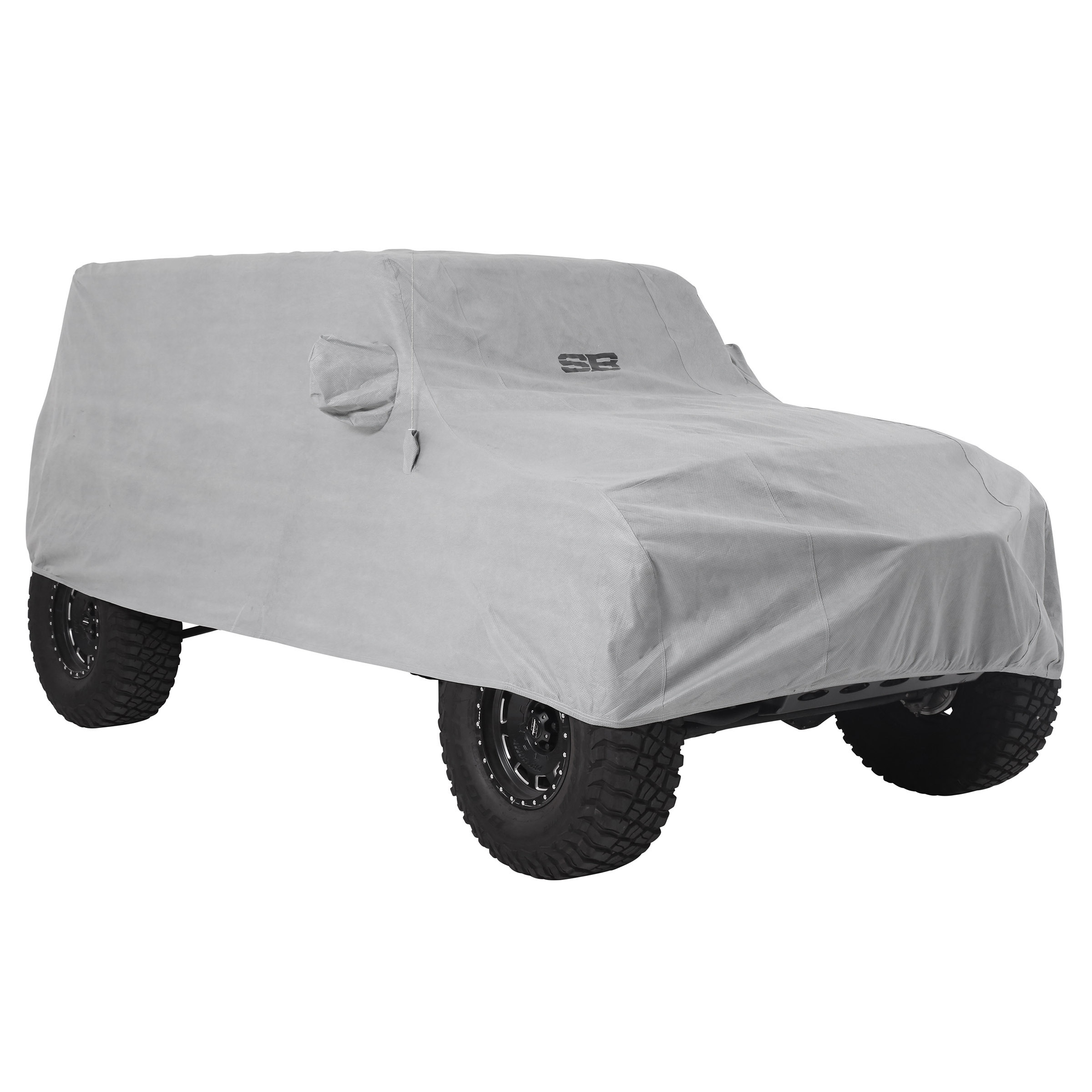 Full Car Cover w/ Storage Bag, Lock & Cable – Gray (18+ JLU)