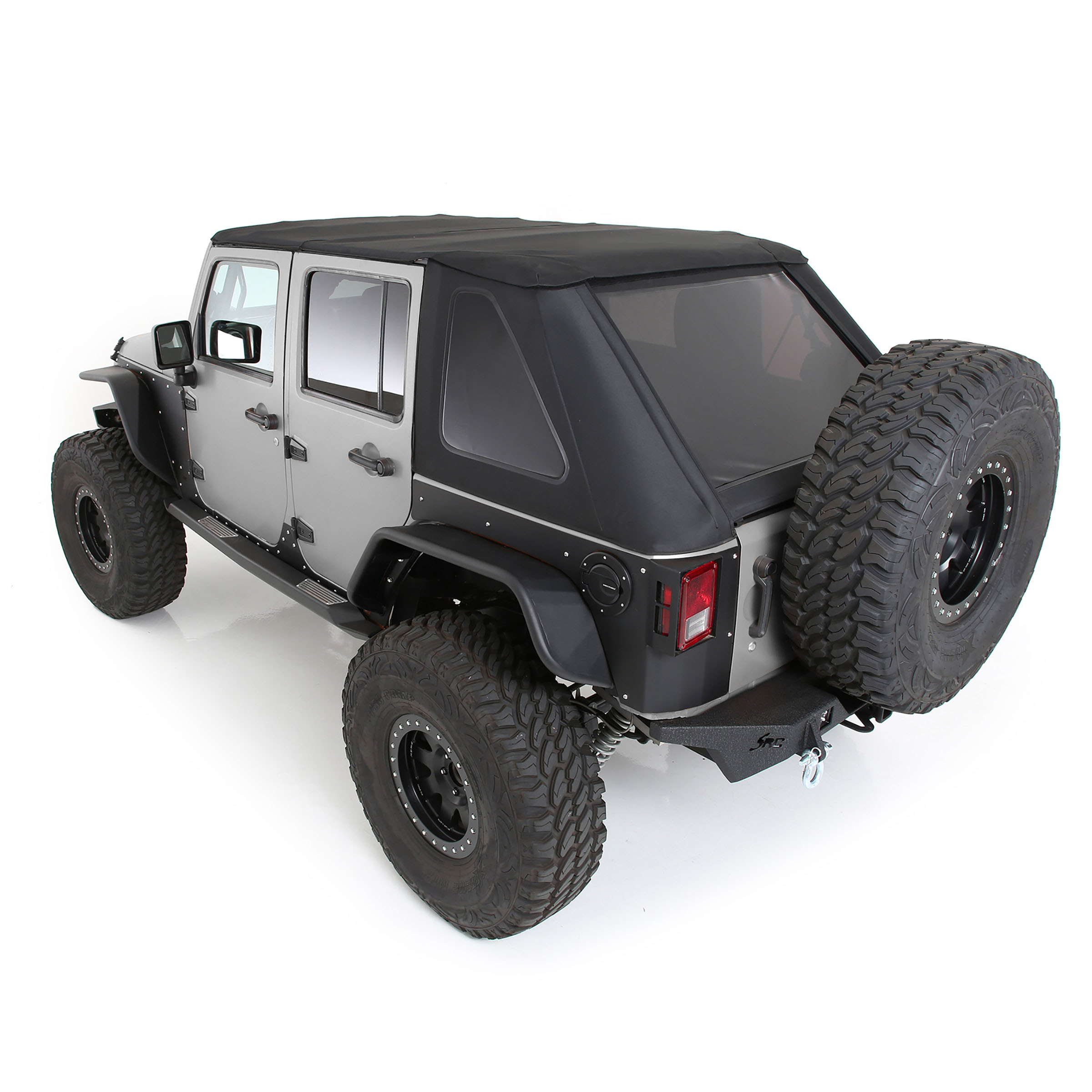 Bowless Combo Top Kit w/ Tinted Windows – Black Diamond (07-18 JK)