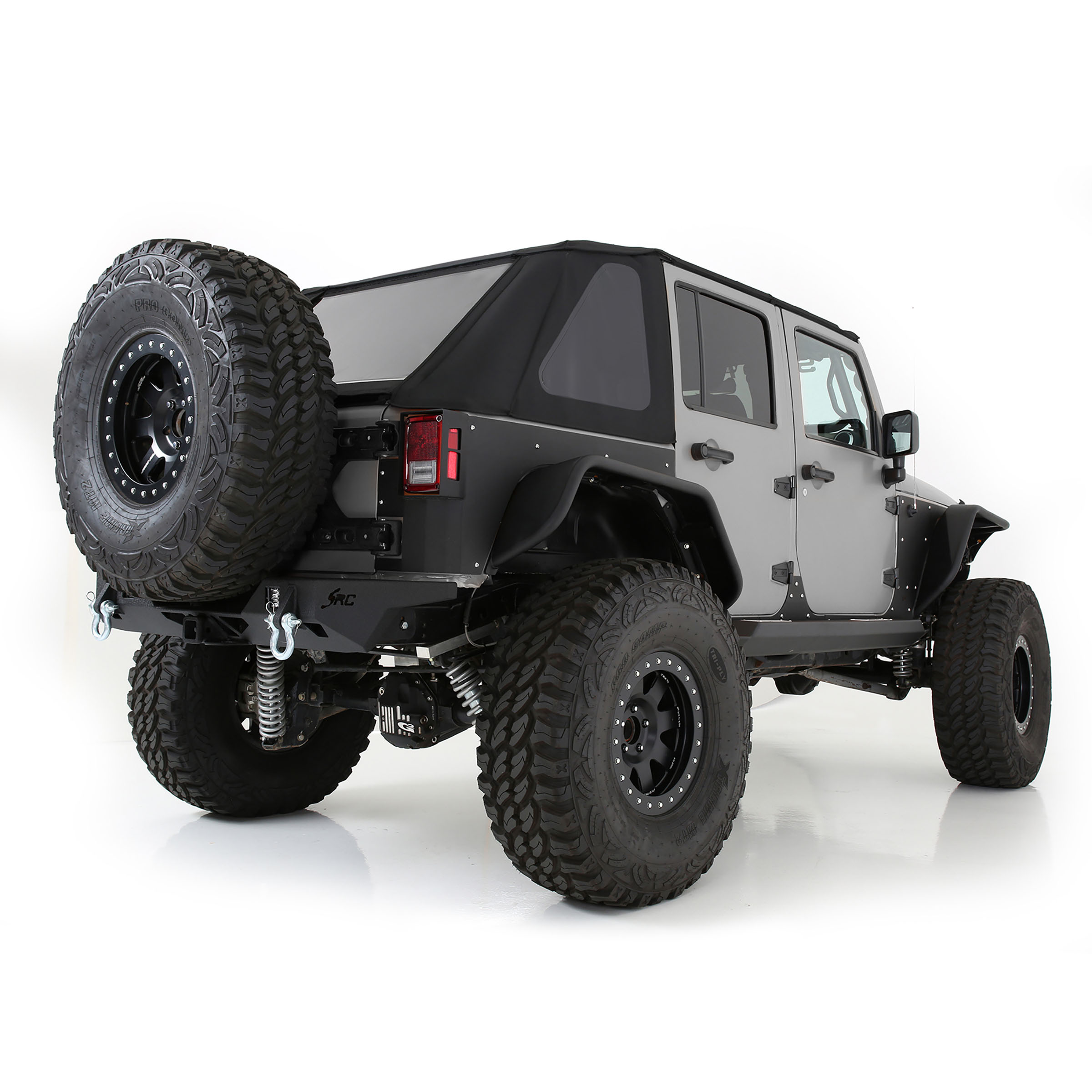 Bowless Combo Top Kit w/ Tinted Windows – Black Diamond (07-18 JKU) view 5