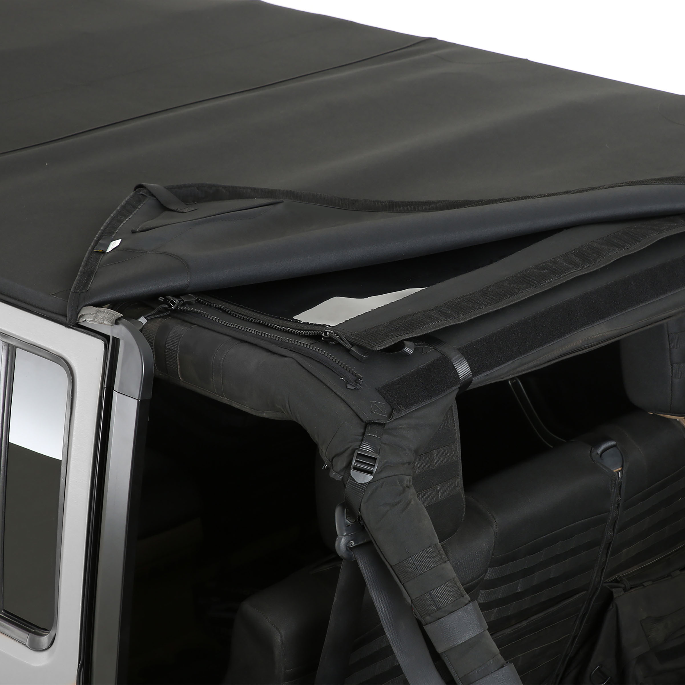 Bowless Combo Top Kit w/ Tinted Windows – Black Diamond (07-18 JKU) view 10